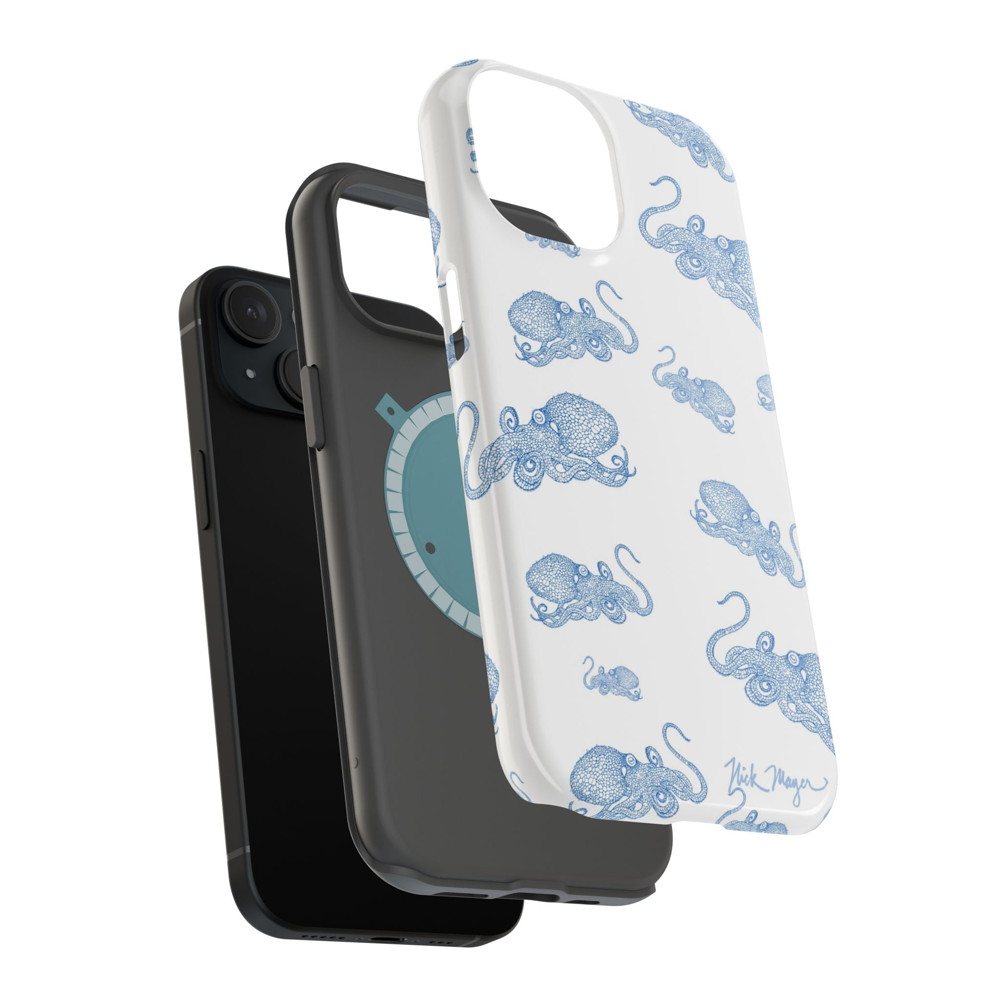 Blue Octopus 2 MagSafe iPhone Case