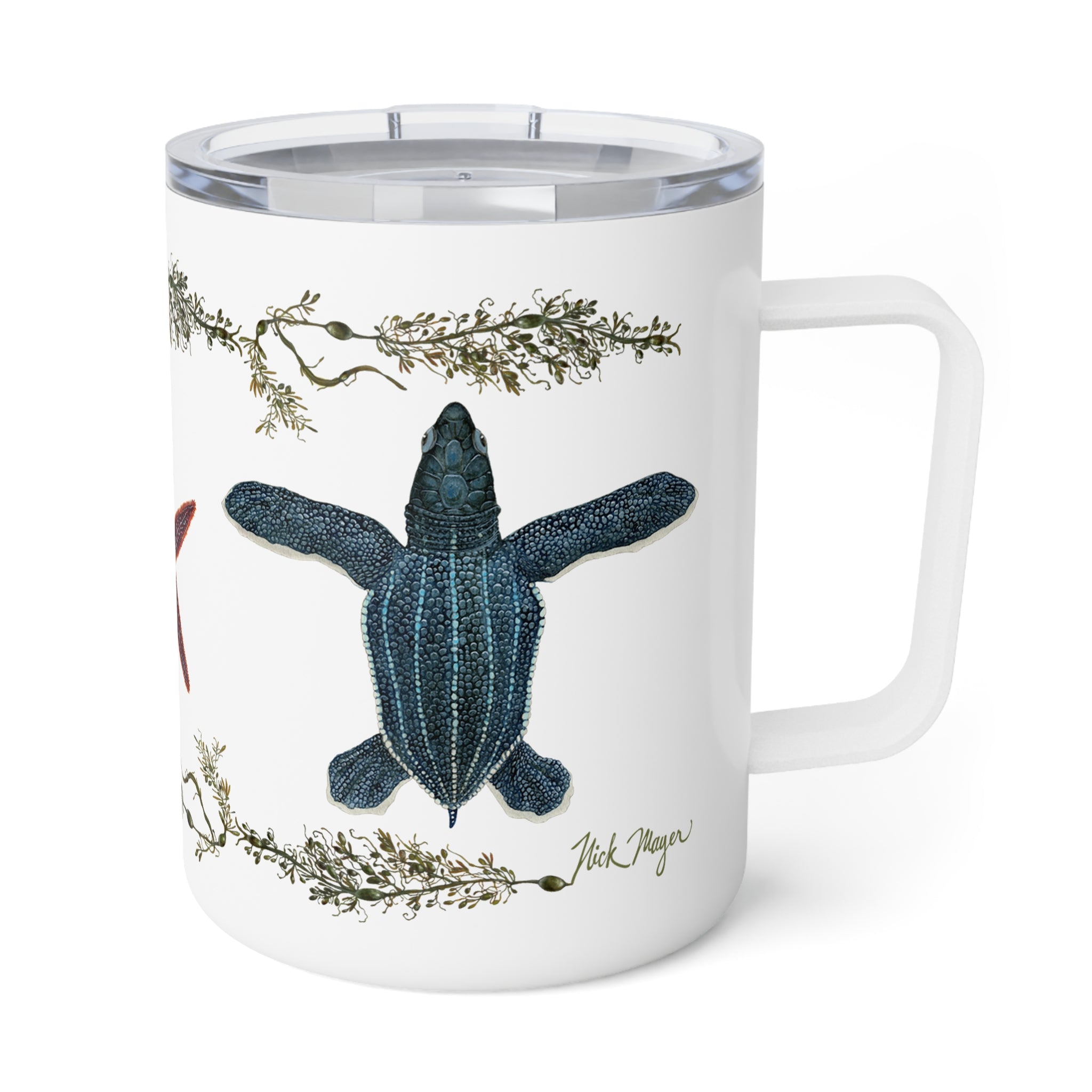 Leatherback Sea Turtle Steel Insulated Mug, 10oz