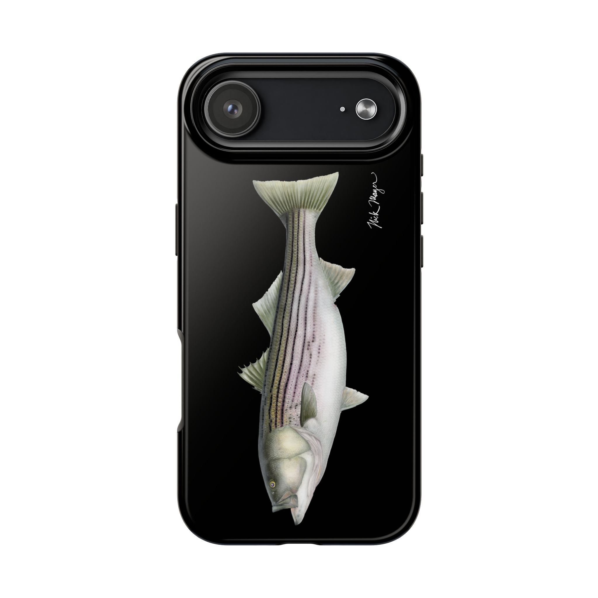 30 lb Striper - Black Phone Case (iPhone)