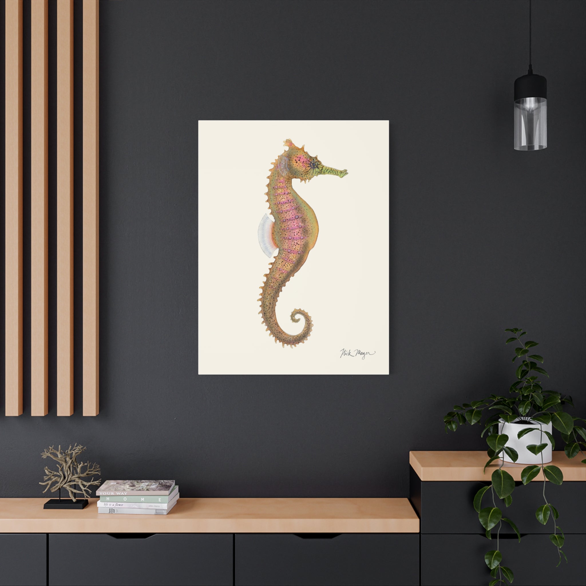 Estuary Seahorse Canvas Print
