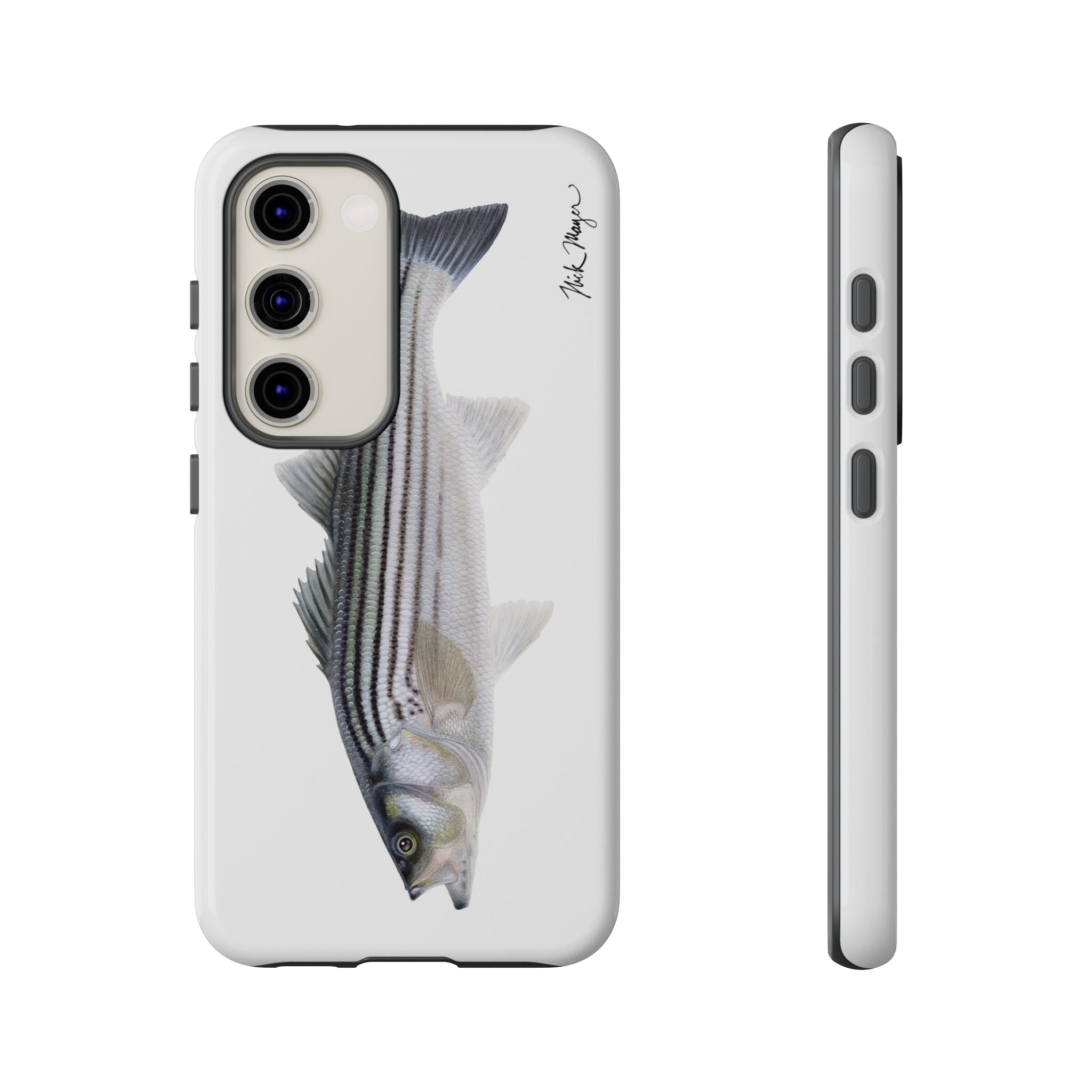 Schoolie Striper White Phone Case (Samsung) Printify