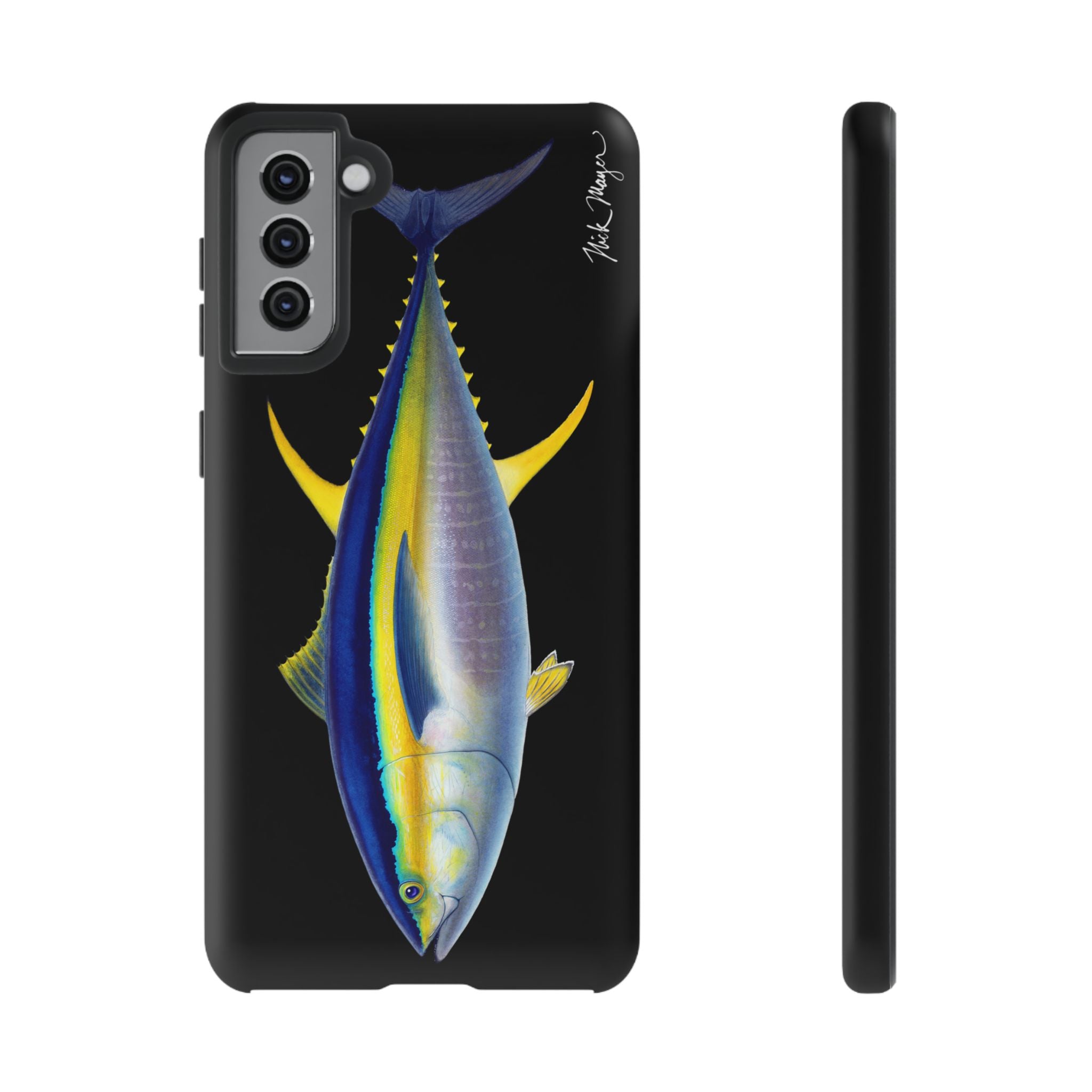 Yellowfin Tuna Black Phone Case (Samsung) Printify