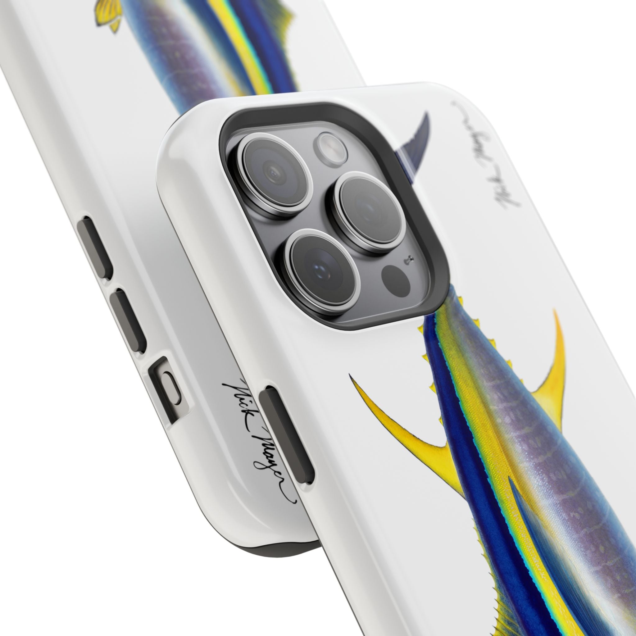 Yellowfin Tuna MagSafe White iPhone Case