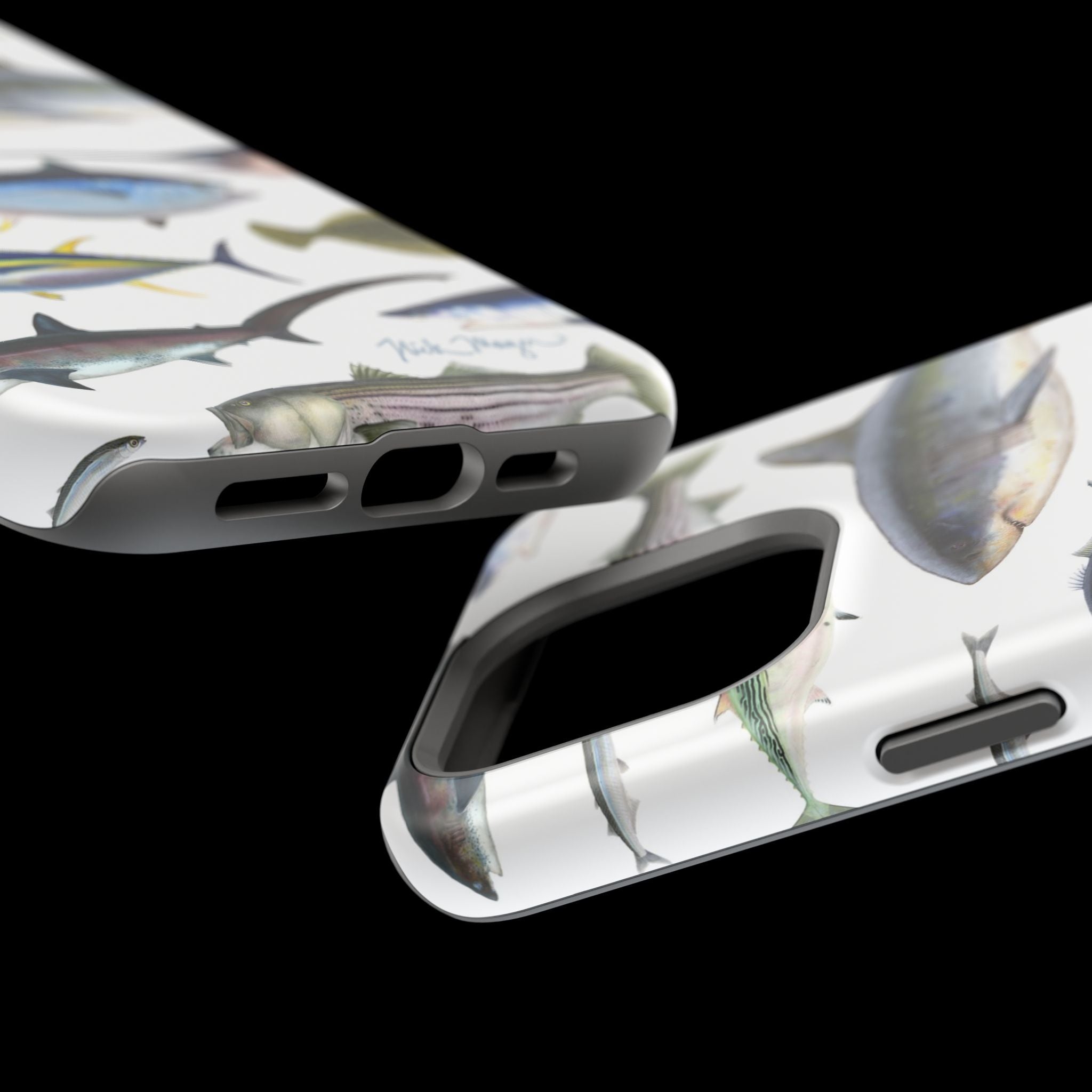 New England Fish White MagSafe iPhone Case