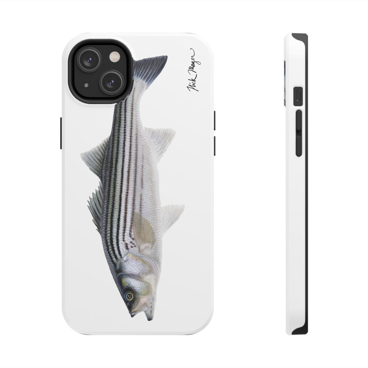 Schoolie Striper White Phone Case (iPhone) Printify