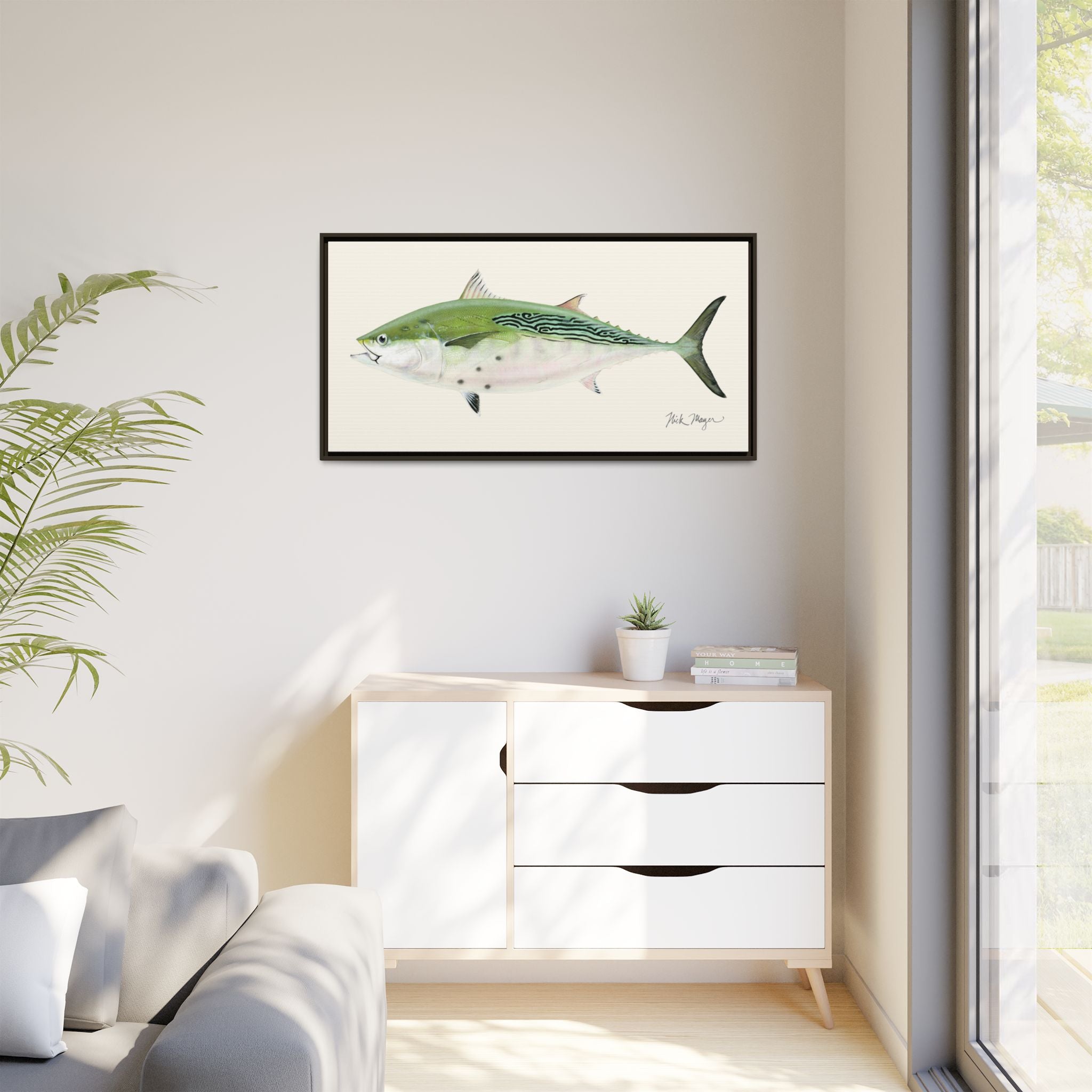 Albie Framed Canvas Print