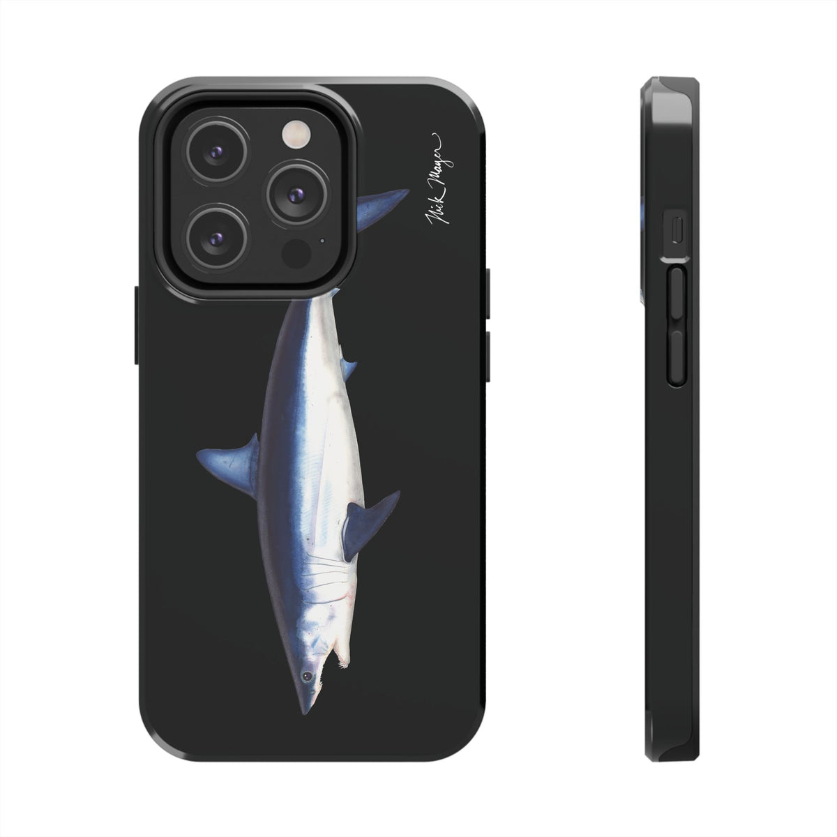 Mako Shark Black iPhone Case Printify