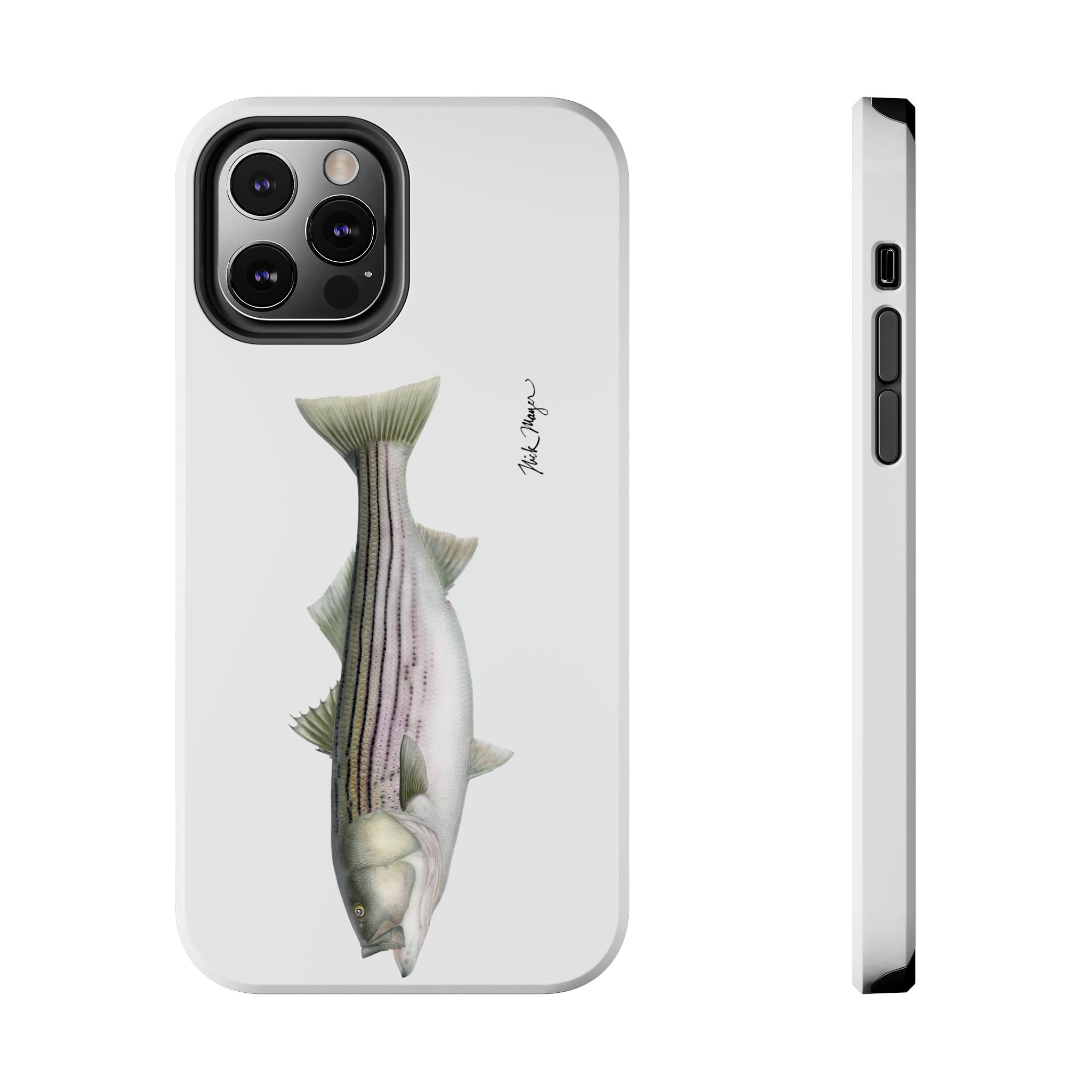 30 lb Striper White Phone Case (iPhone)