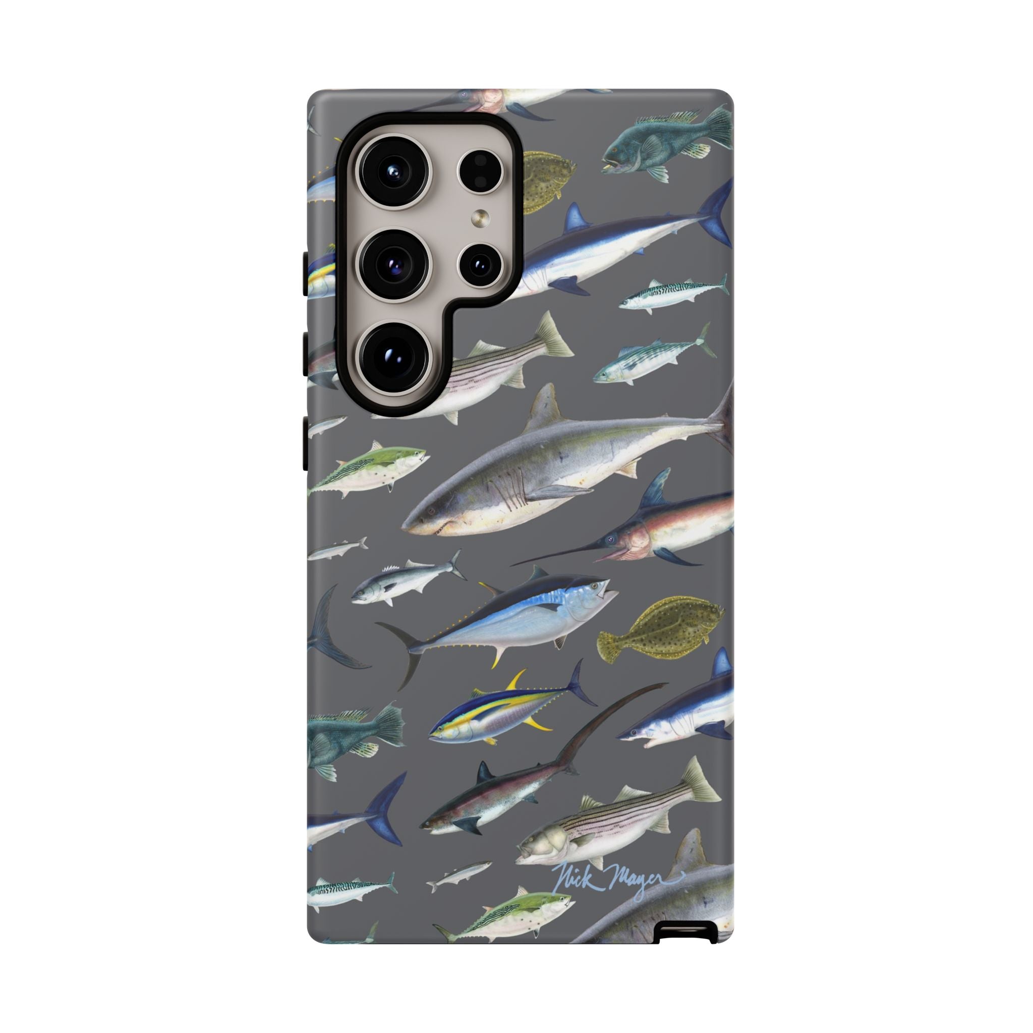 New England Offshore Fish Grey Phone Case, NEW!  (Samsung)