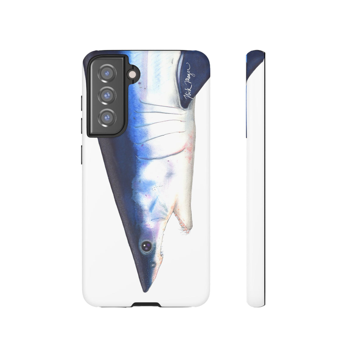 Mako Shark Face White Phone Case (Samsung) Printify