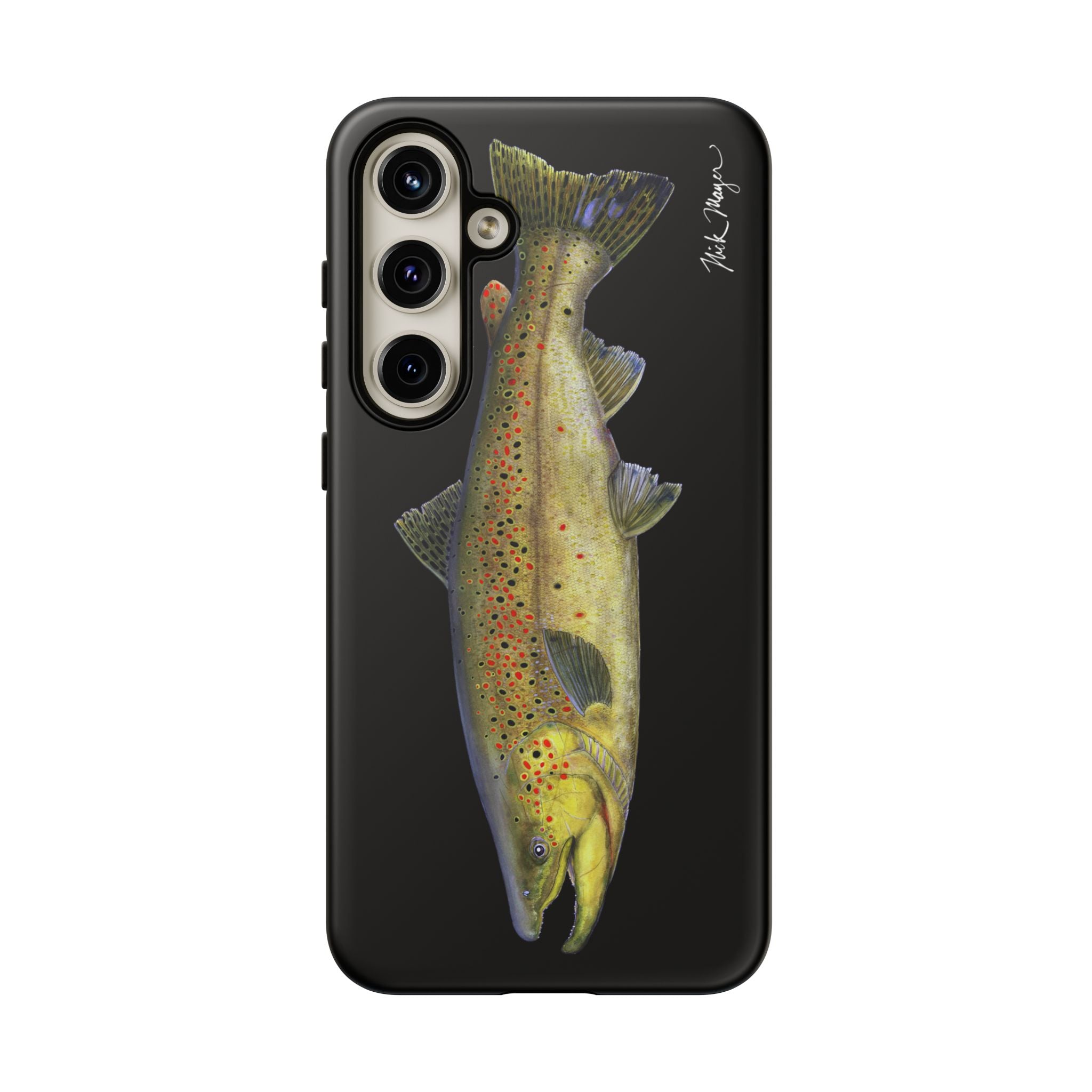 Brown Trout Black Phone Case (Samsung)