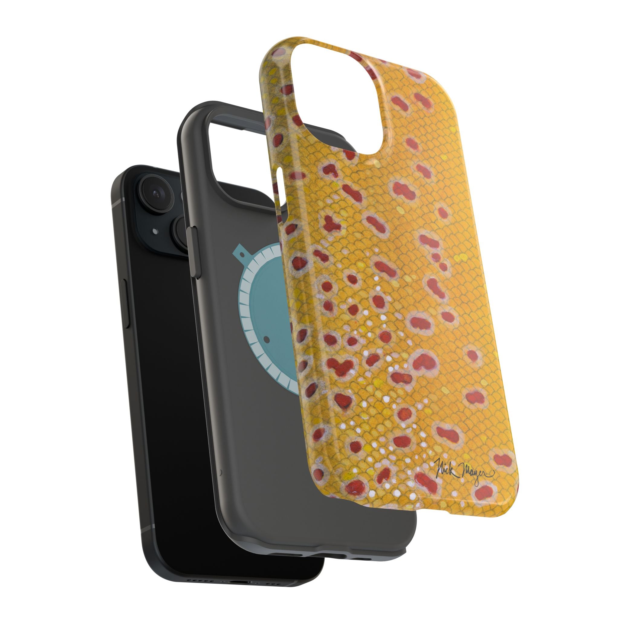 Brown Trout 3 Skin MagSafe iPhone Case