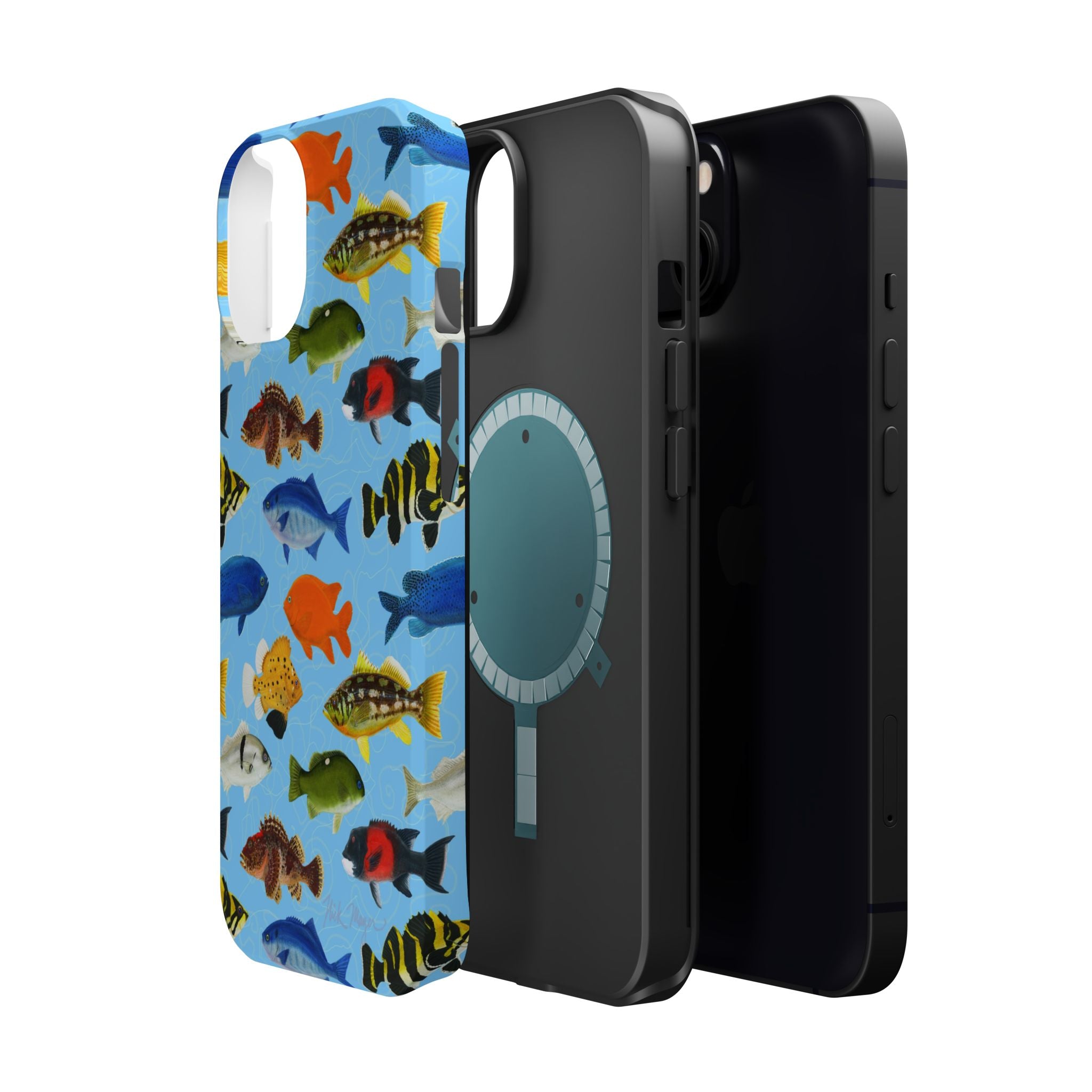 NEW California Fish Blue MagSafe iPhone Case