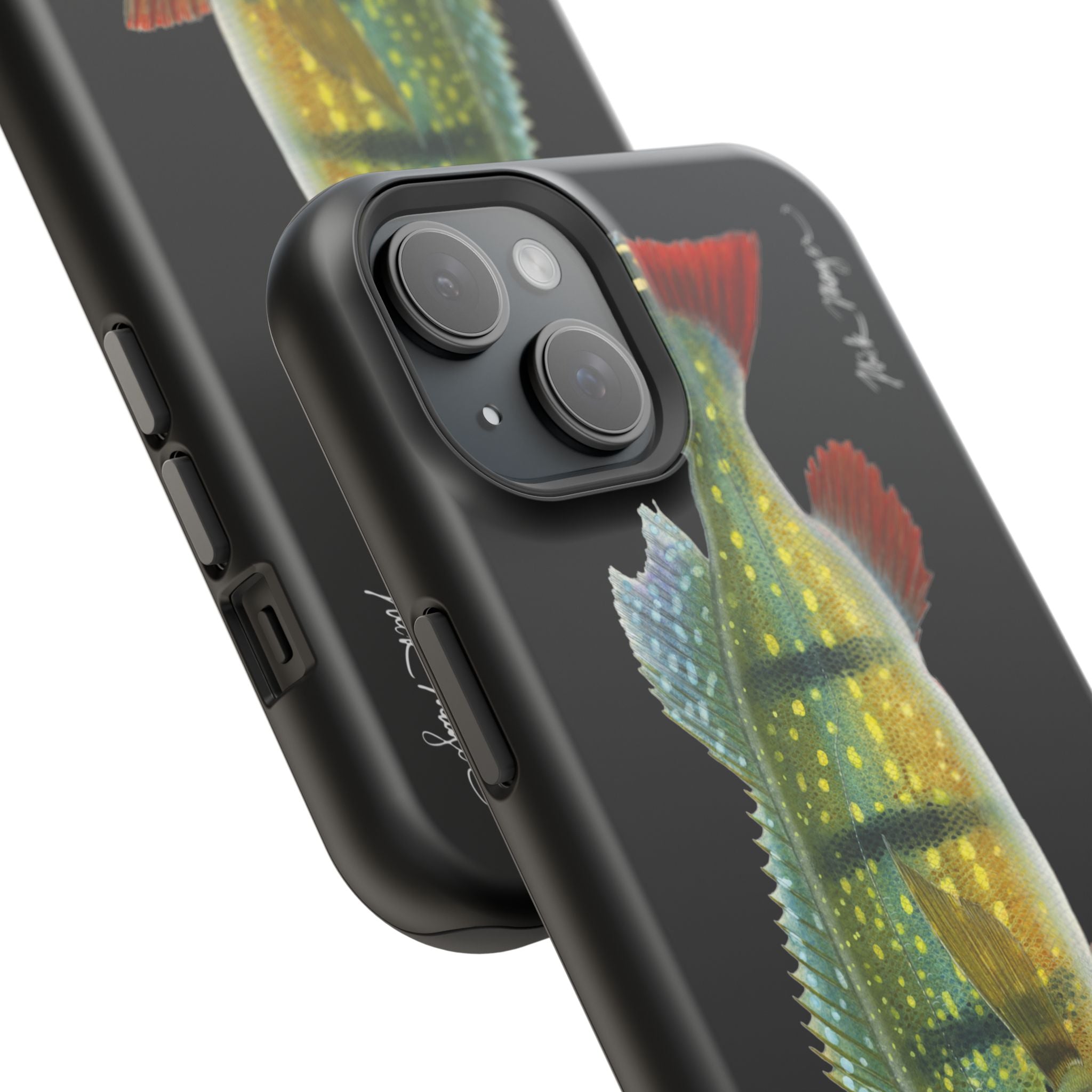 Peacock Bass MagSafe Black iPhone Case