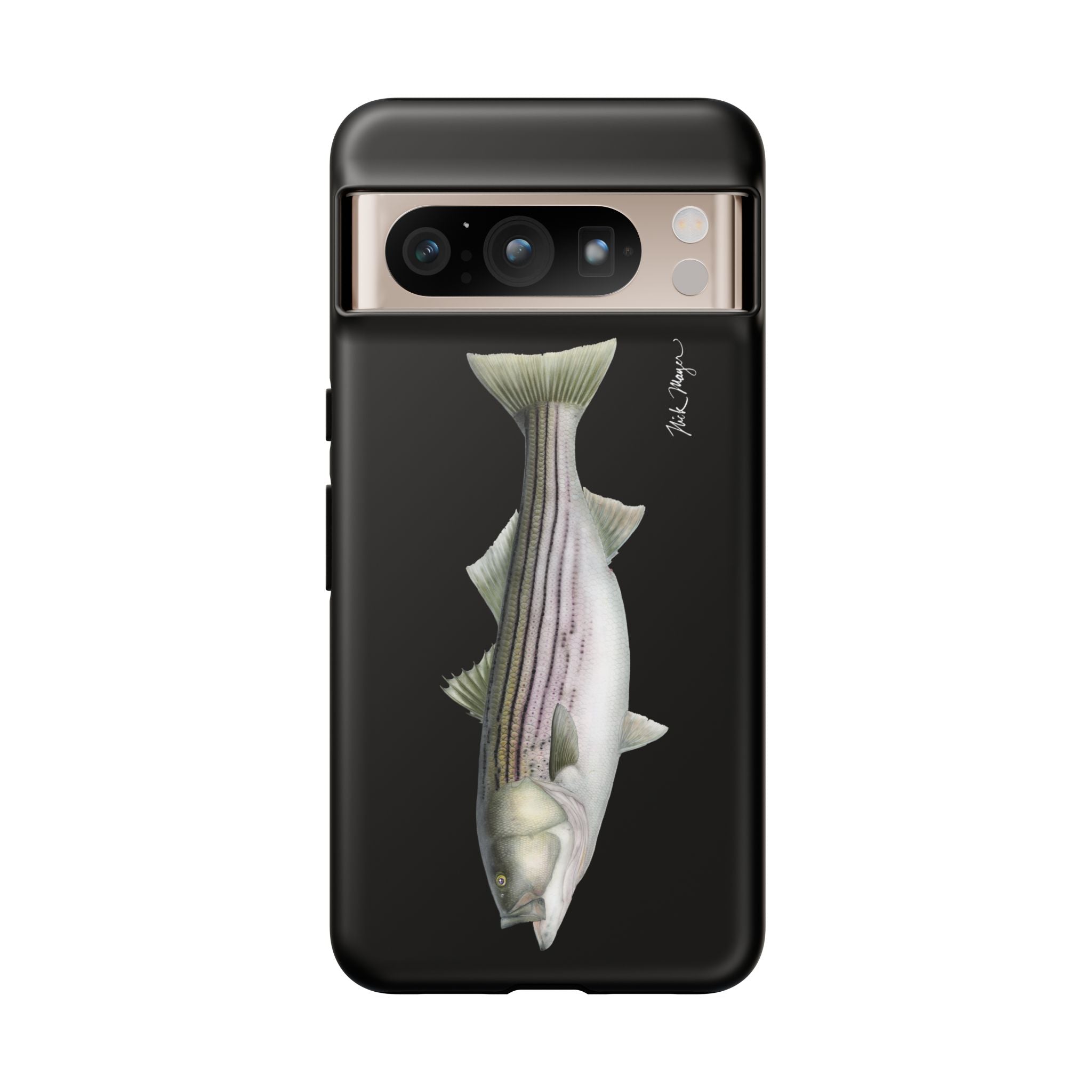30 lb Striper Black Phone Case (Samsung) Printify