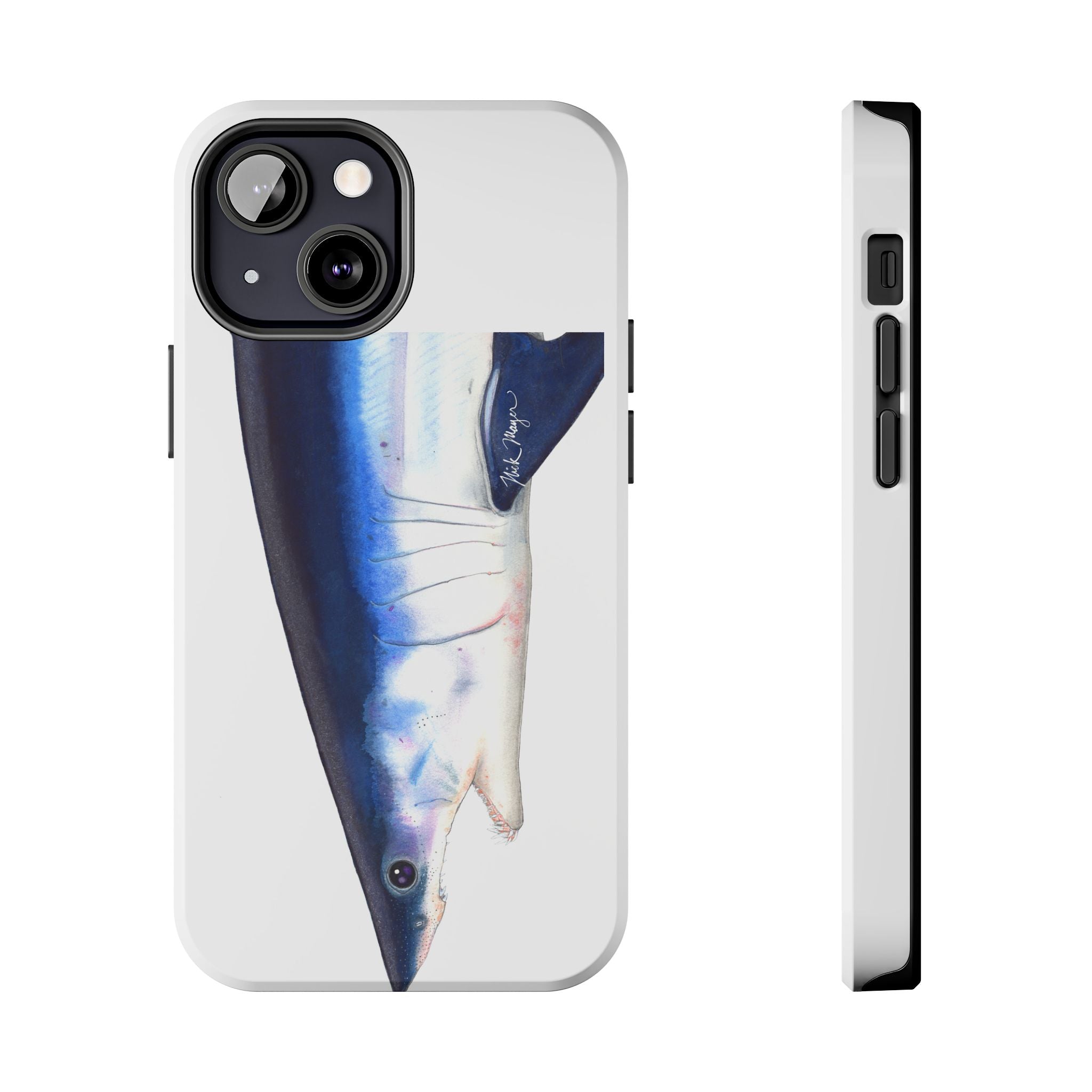 Mako Shark Face White Phone Case (iPhone)