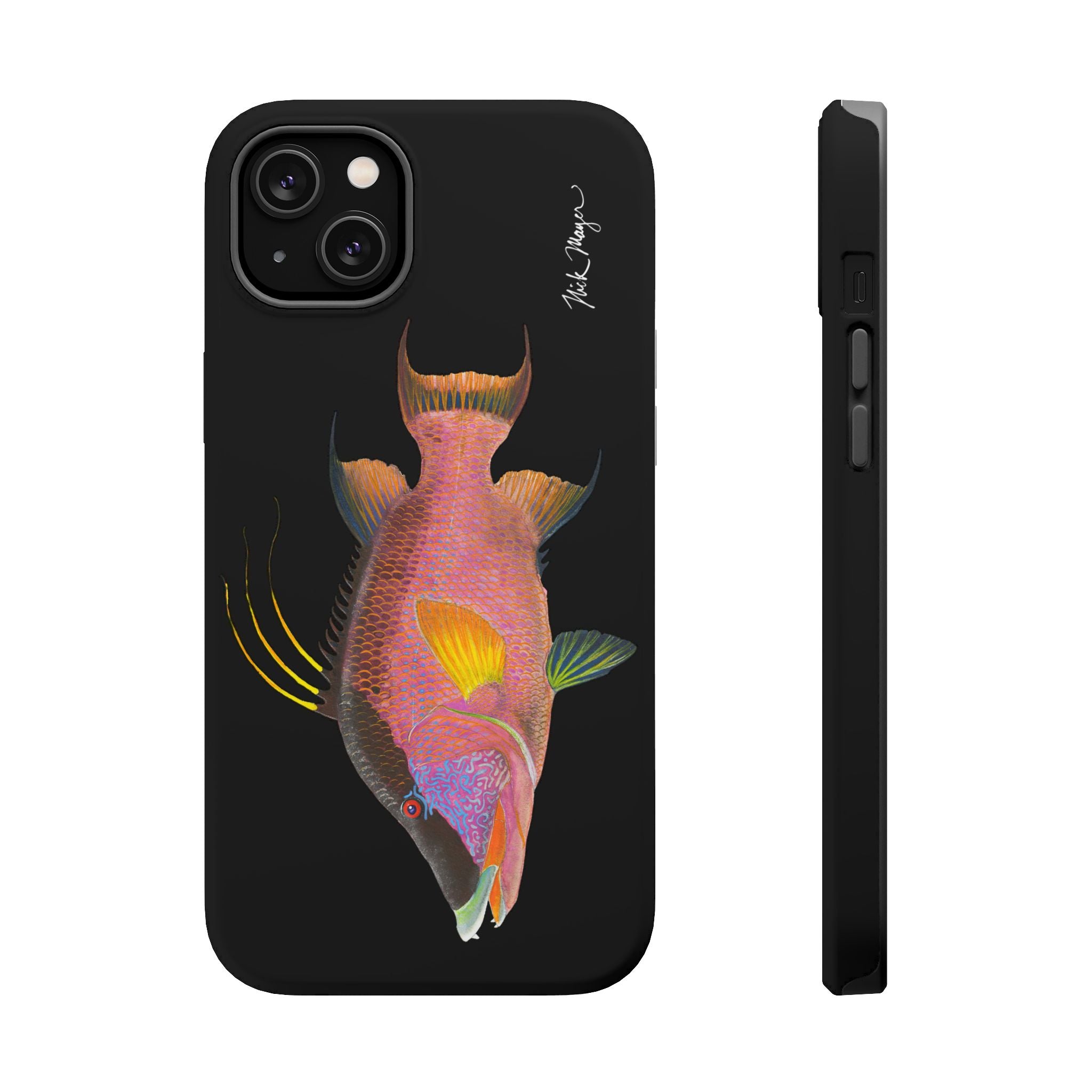 Hogfish MagSafe Black iPhone Case Printify