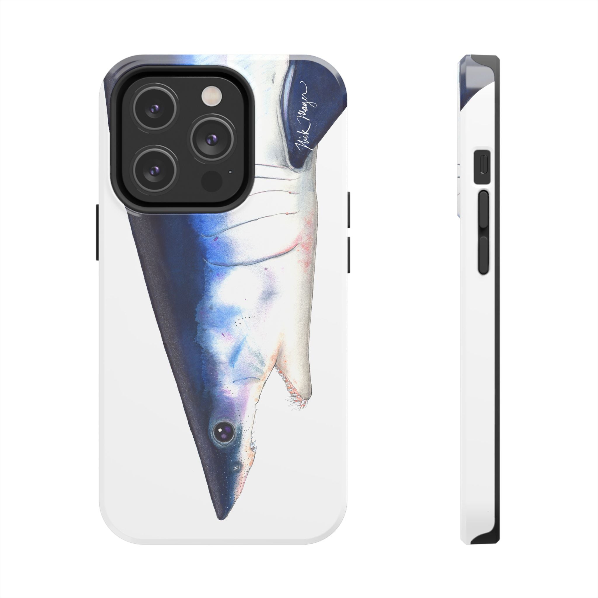 Mako Shark Face White Phone Case (iPhone)