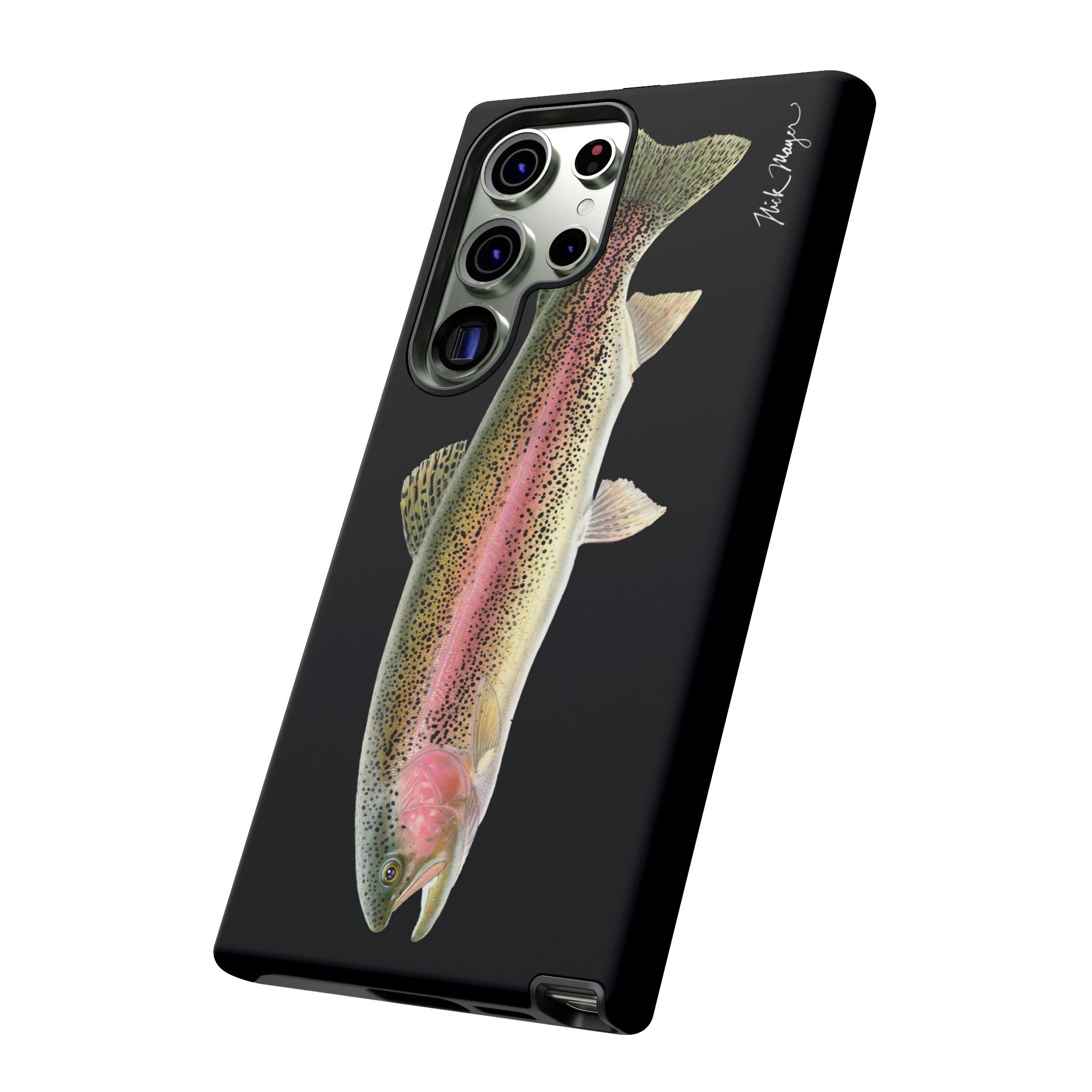 Rainbow Trout Black Phone Case (Samsung) Printify