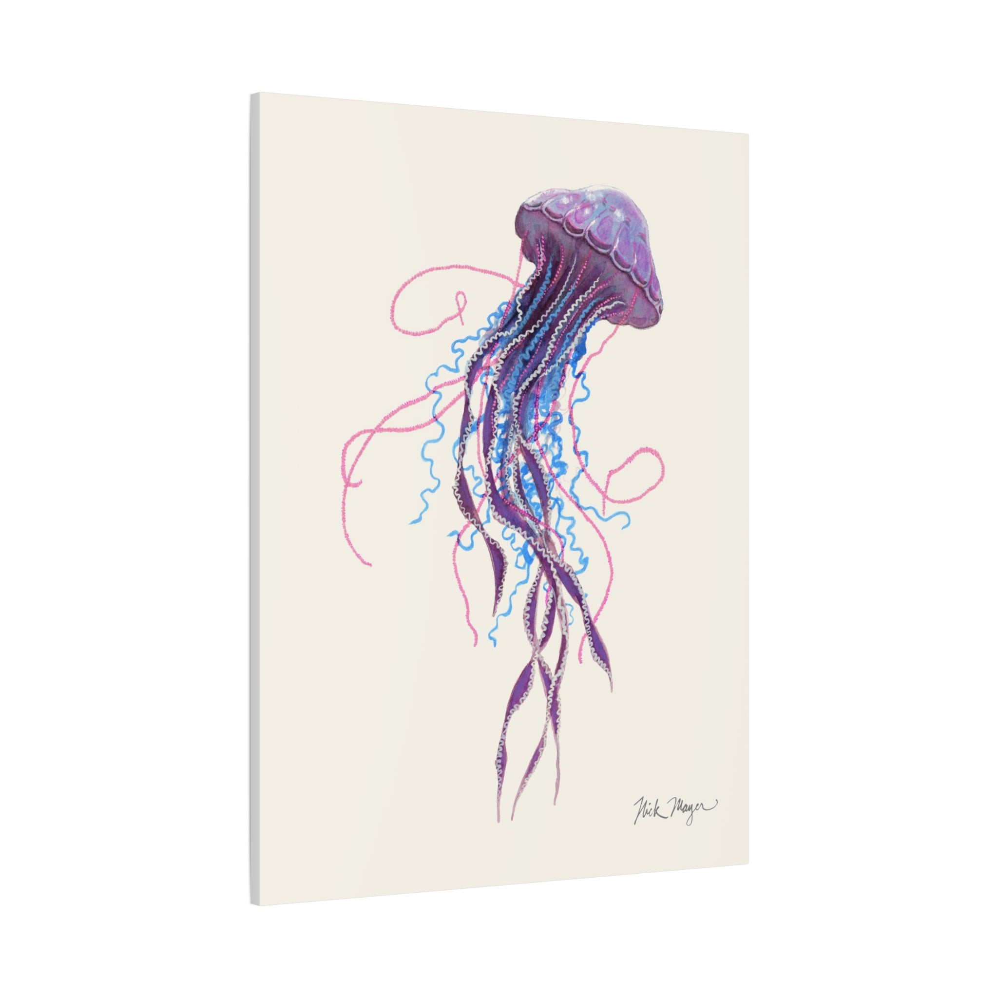 Purple Jellyfish II Canvas Print