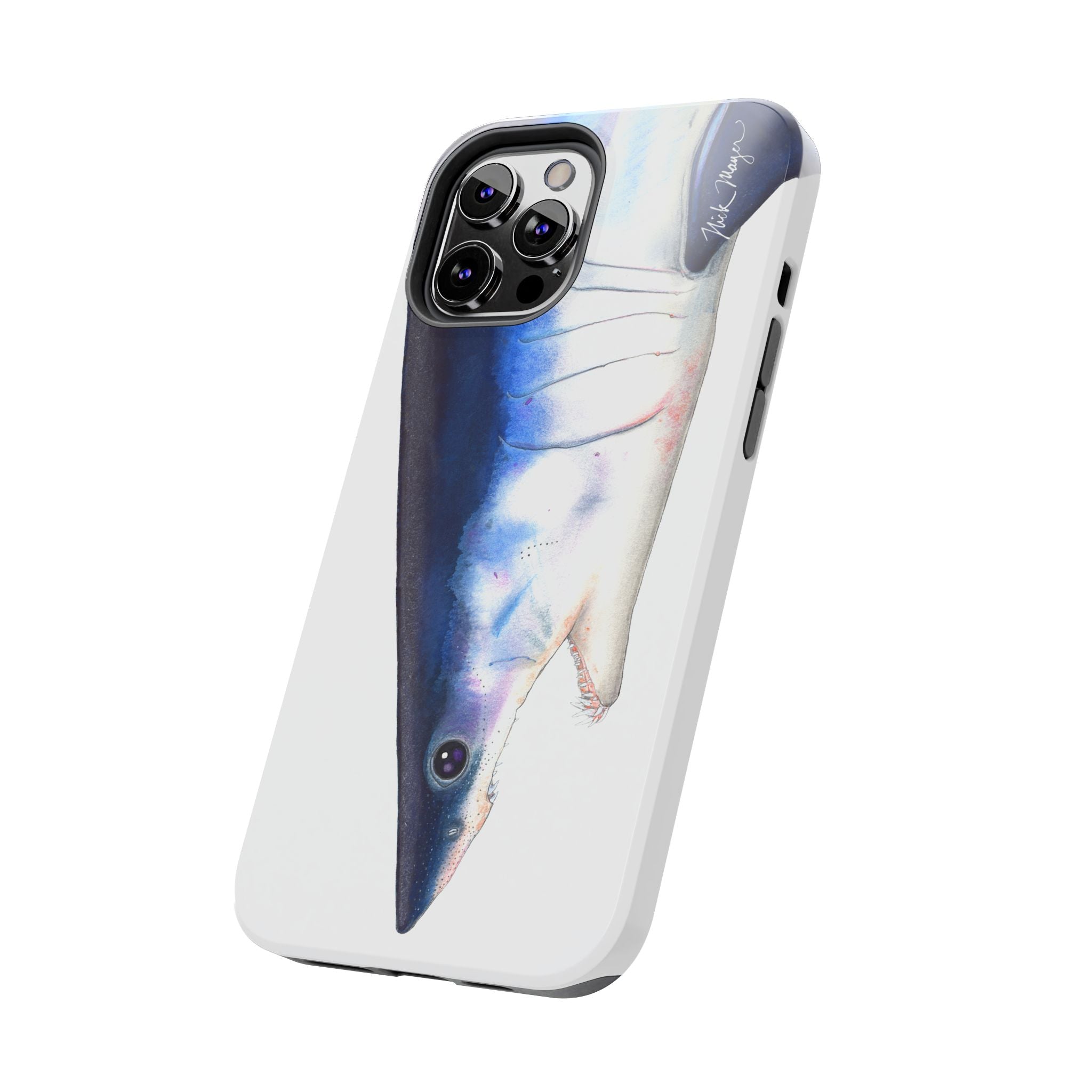 Mako Shark Face White Phone Case (iPhone)