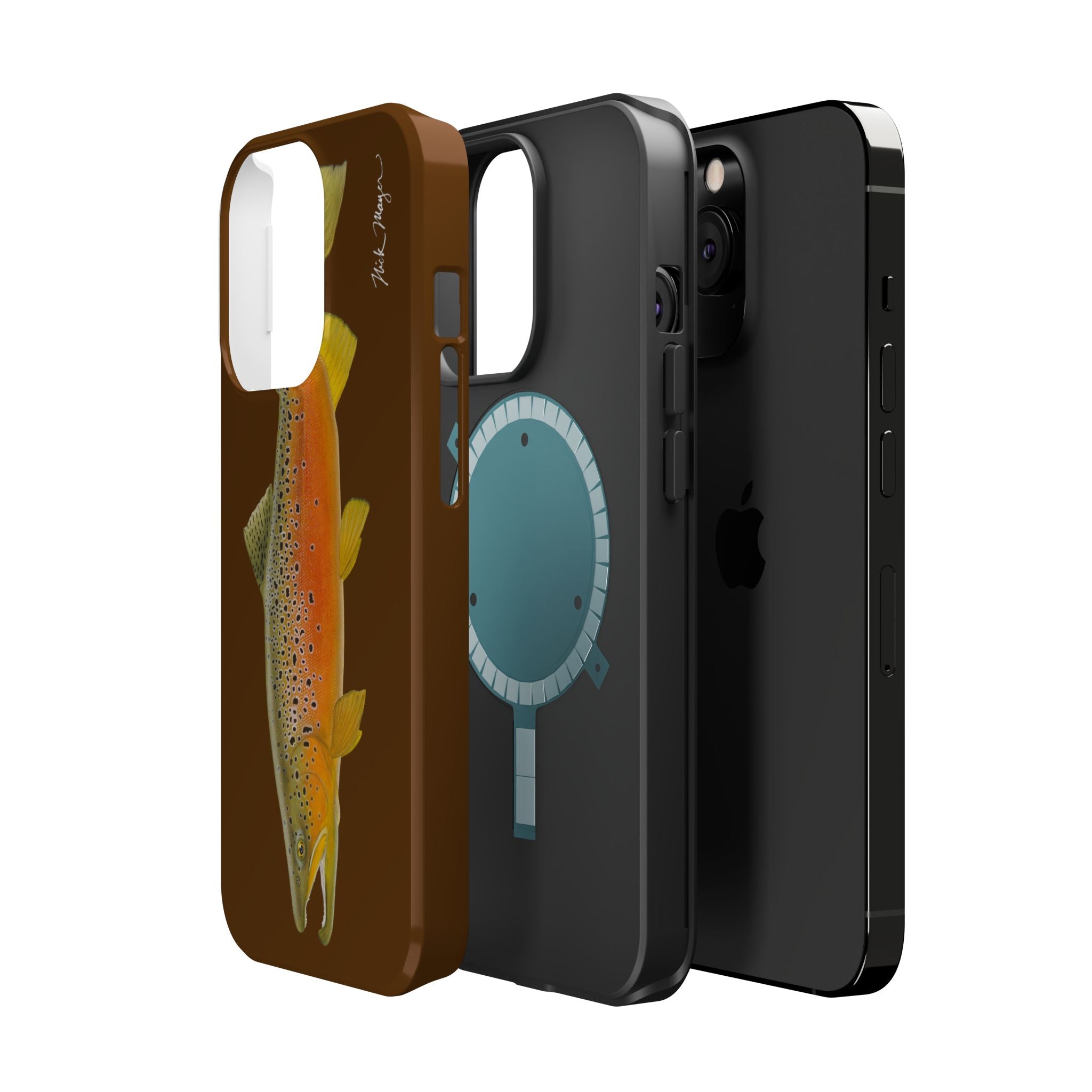 Brown Trout 2 Brown MagSafe iPhone Case, Limited Run