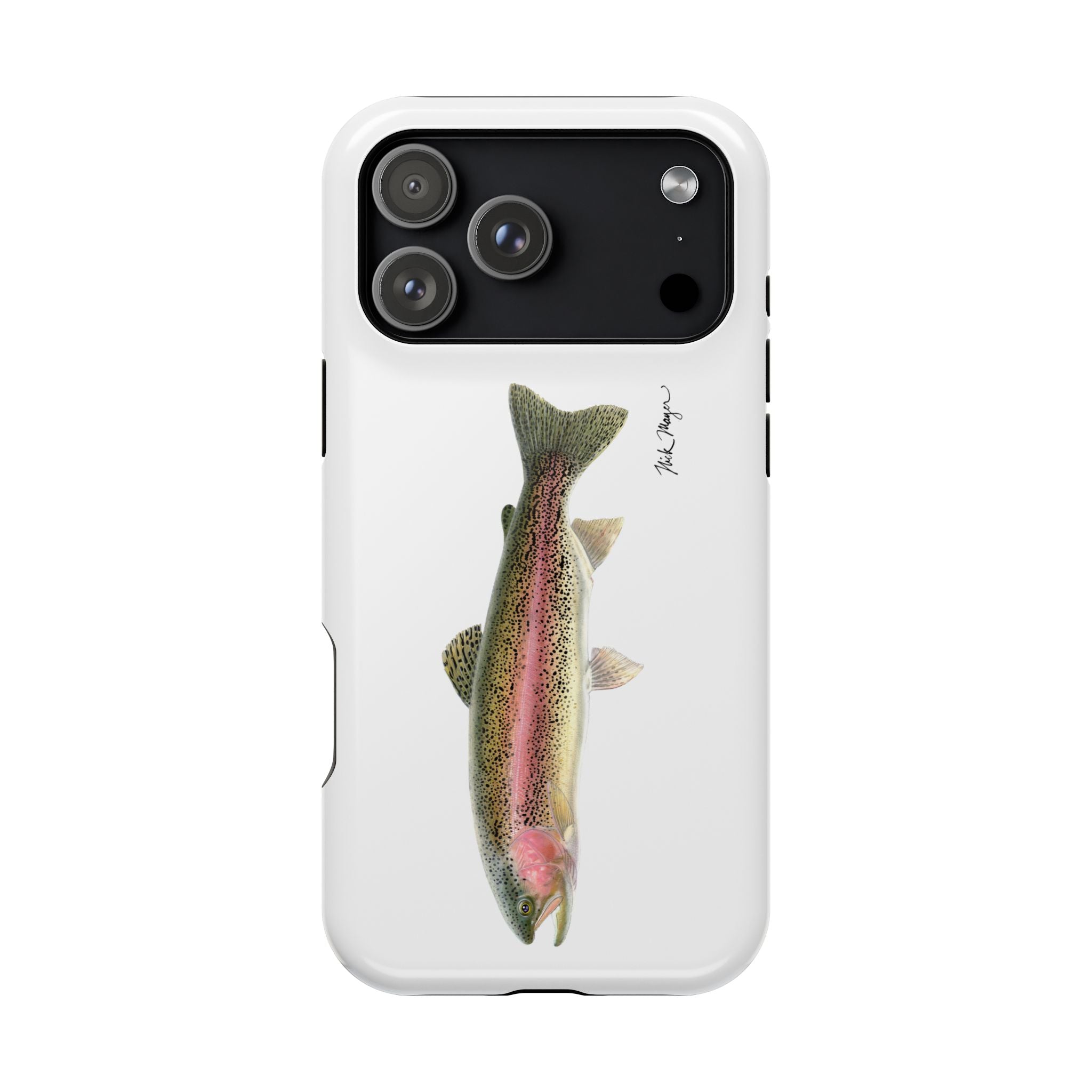 Rainbow Trout MagSafe White iPhone Case