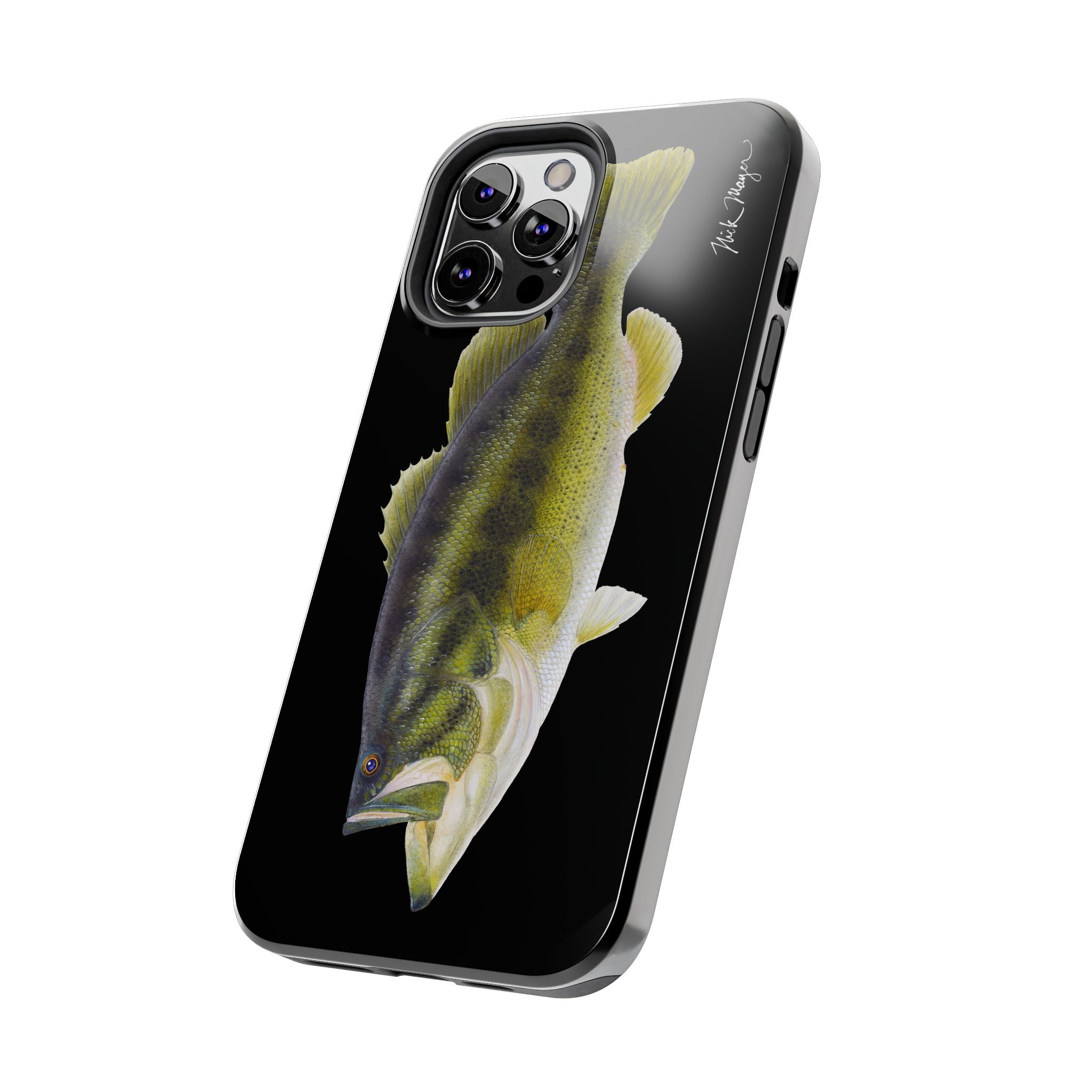 Largemouth Bass Black Phone Case (iPhone)