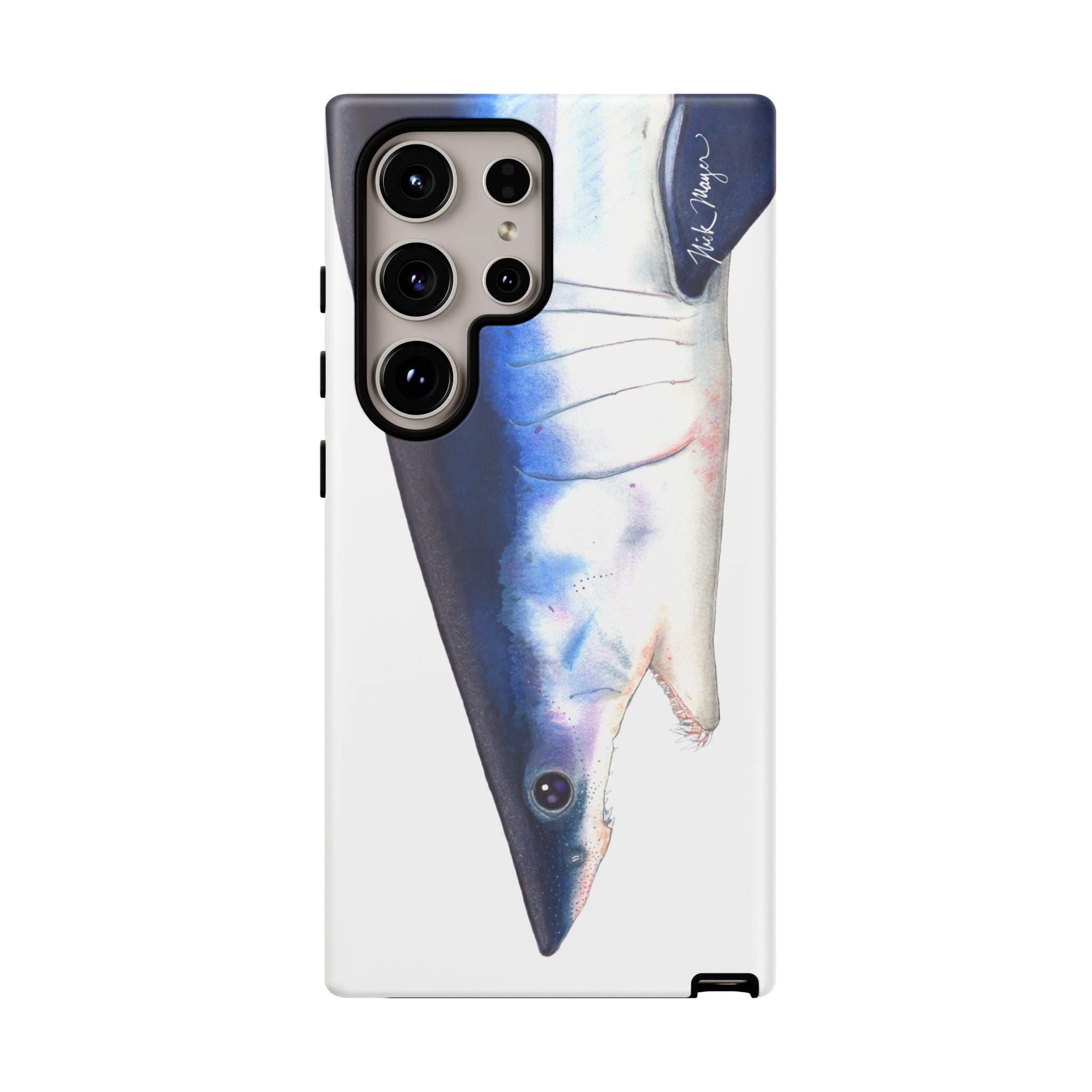 Mako Shark Face White Phone Case (Samsung) Printify