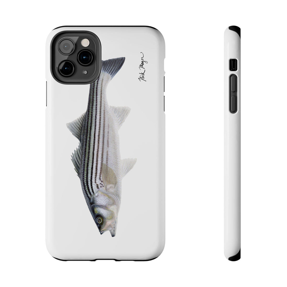 Schoolie Striper White Phone Case (iPhone) Printify