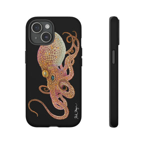 Two Spot Octopus Black iPhone 15 Case