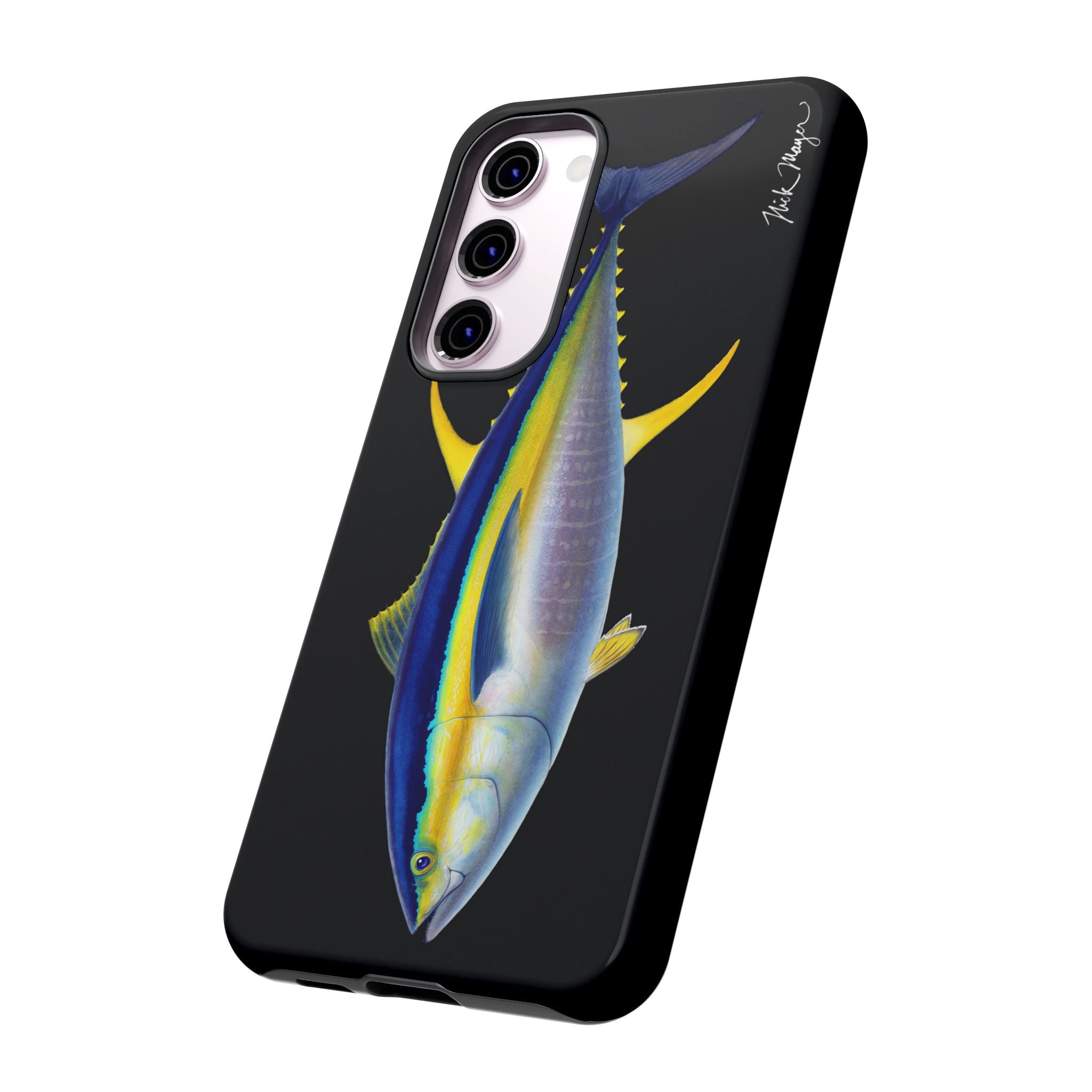 Yellowfin Tuna Black Phone Case (Samsung) Printify