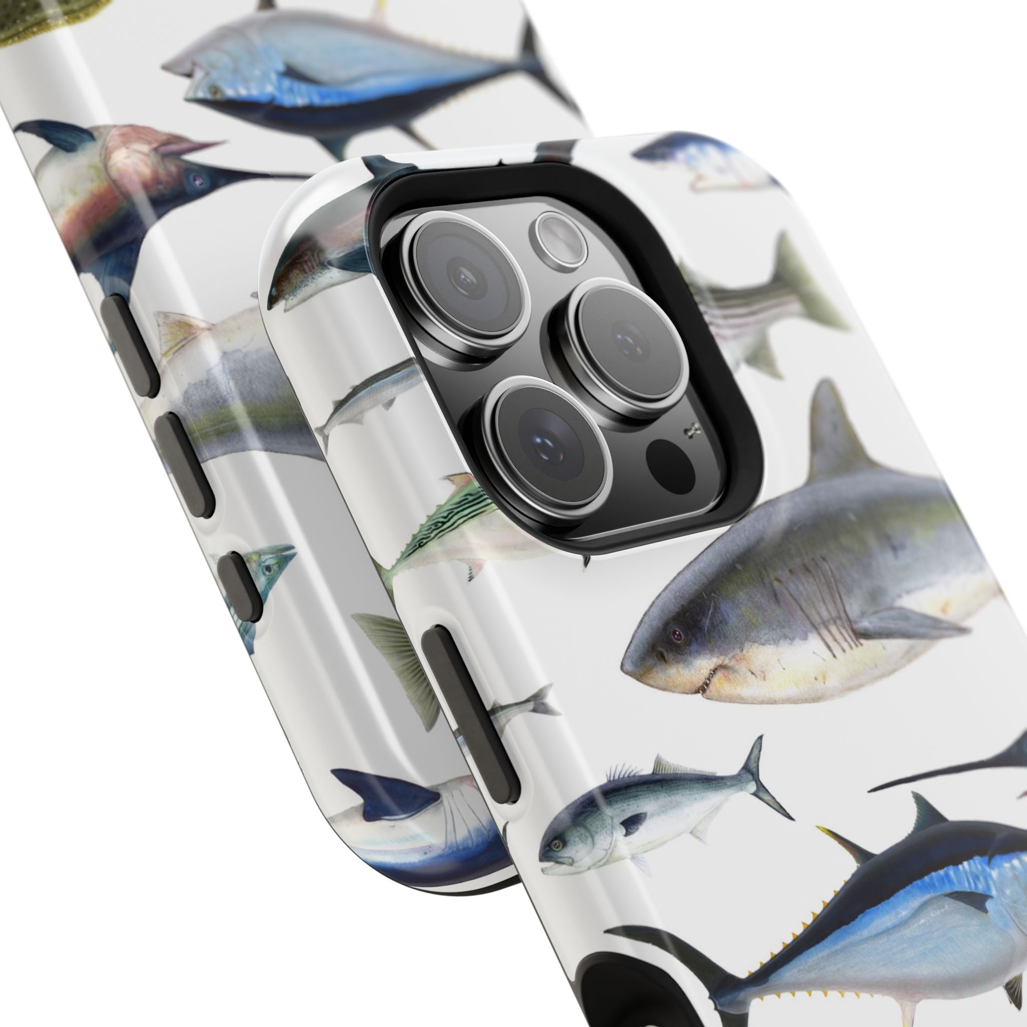 New England Fish White MagSafe iPhone Case
