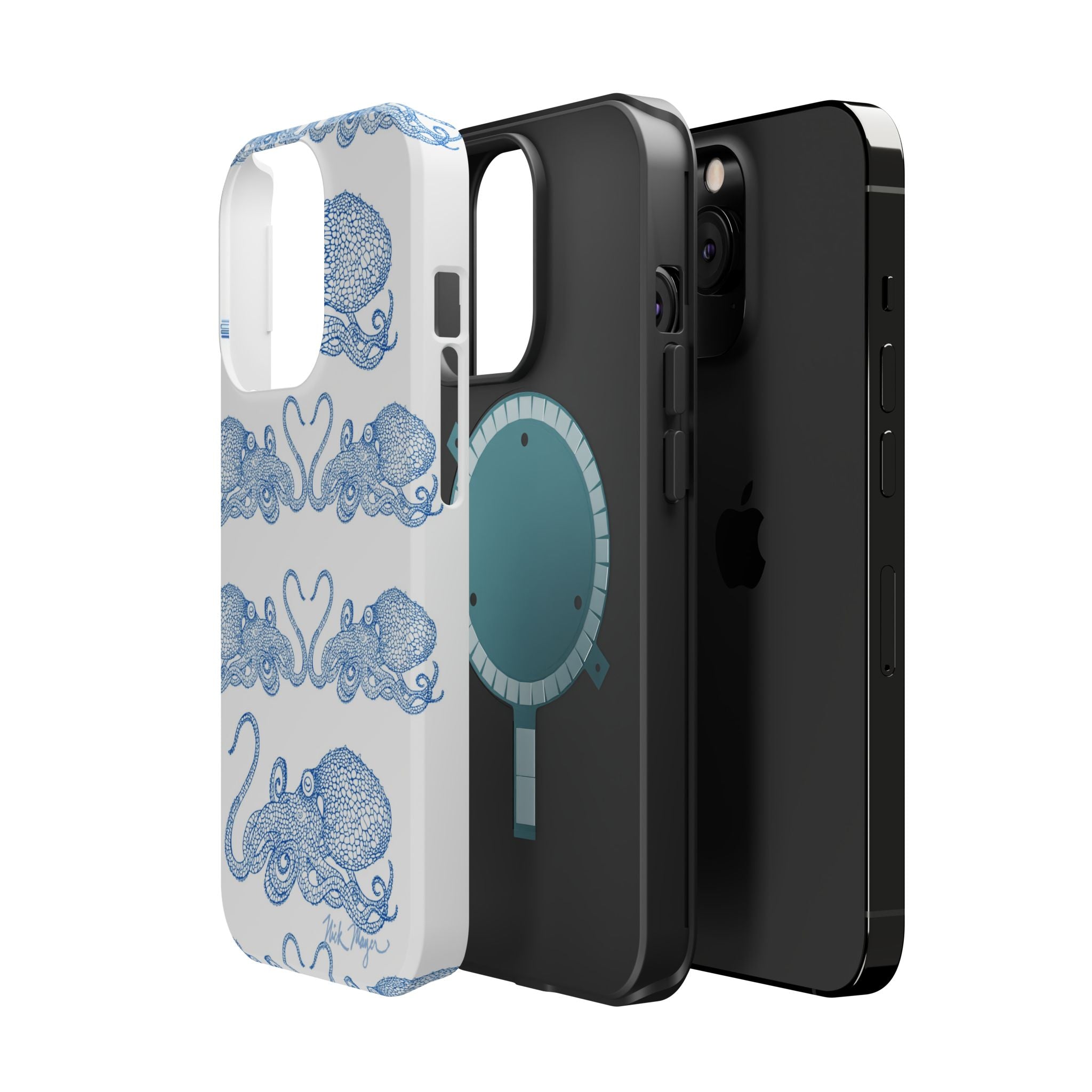 Blue Octopus 1 MagSafe iPhone Case