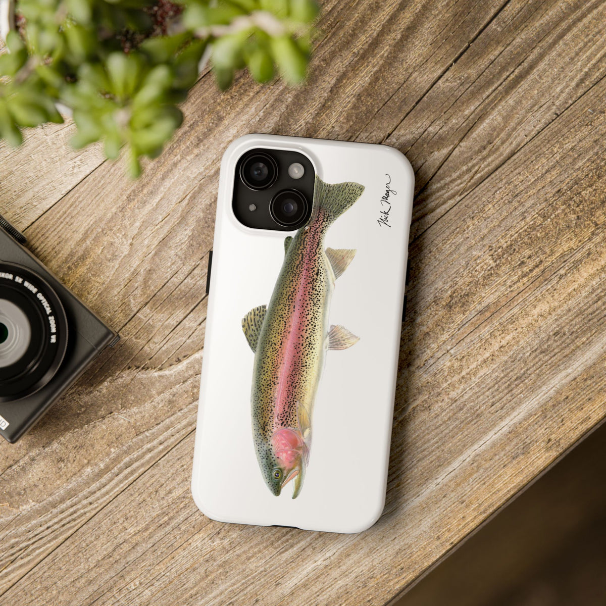 Rainbow Trout White Phone Case (iPhone) Printify