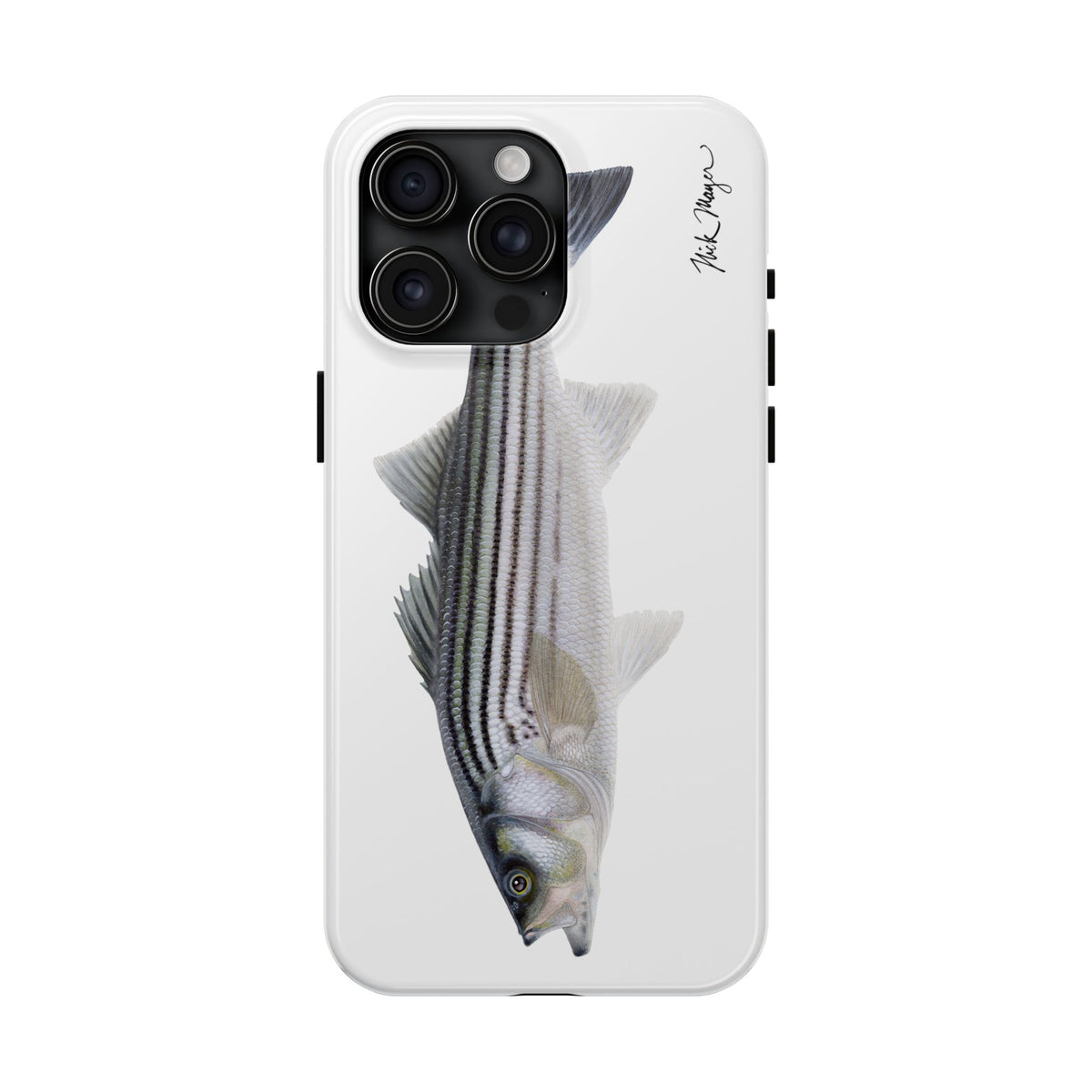 Schoolie Striper White Phone Case (iPhone) Printify