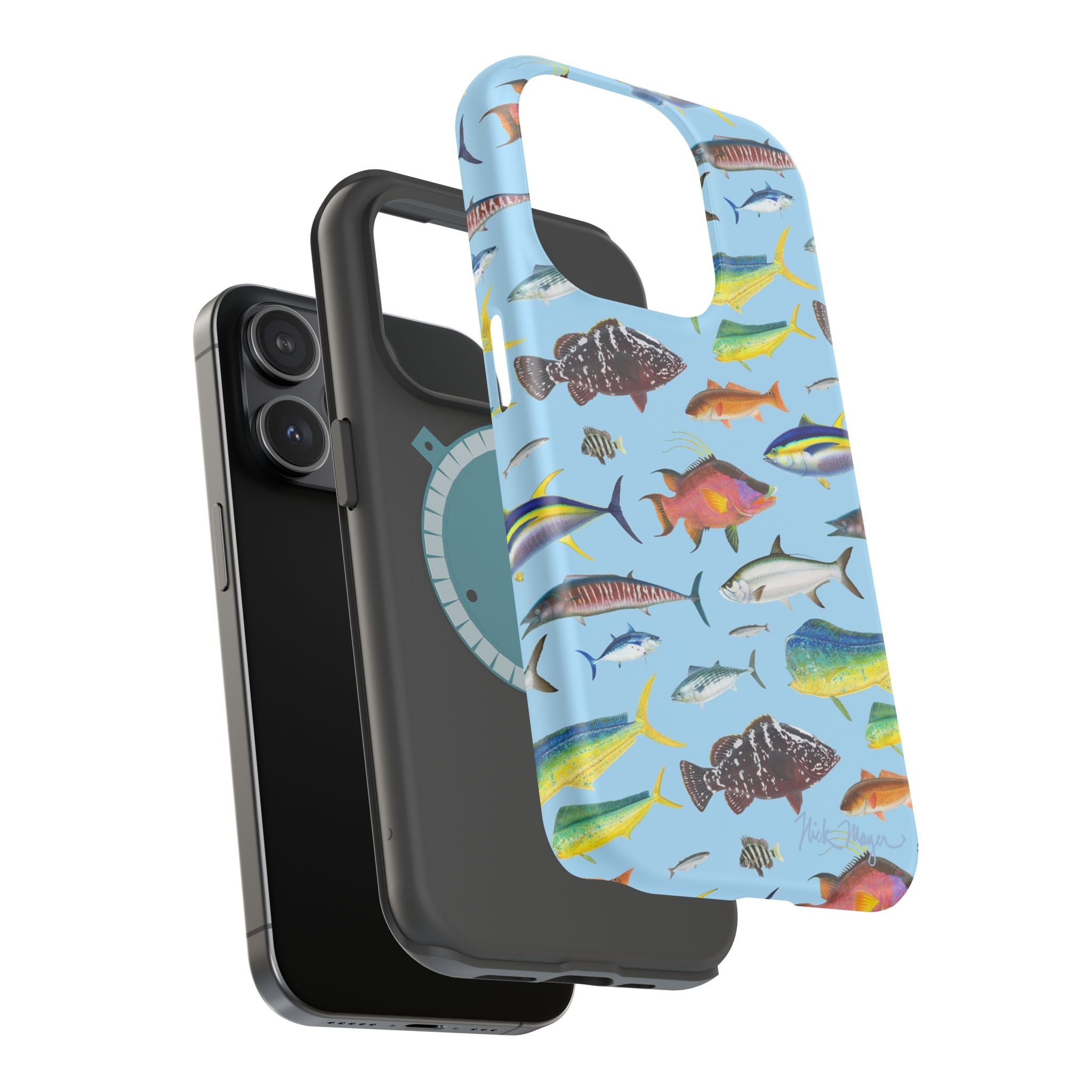 Southern Offshore Fish Blue MagSafe iPhone Case