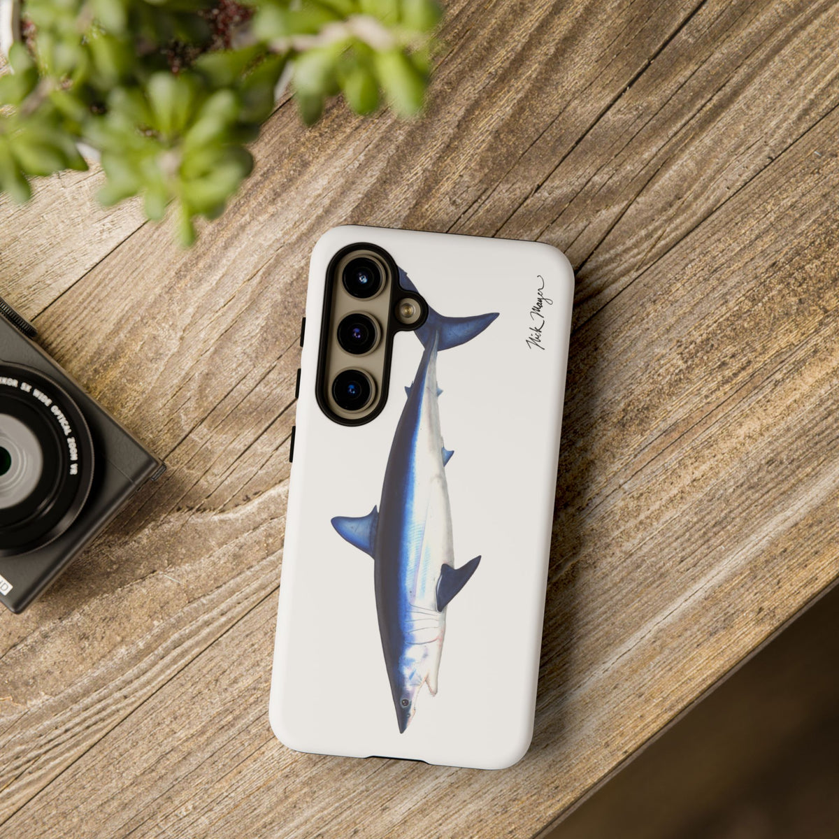 Mako Shark White Phone Case (Samsung) Printify