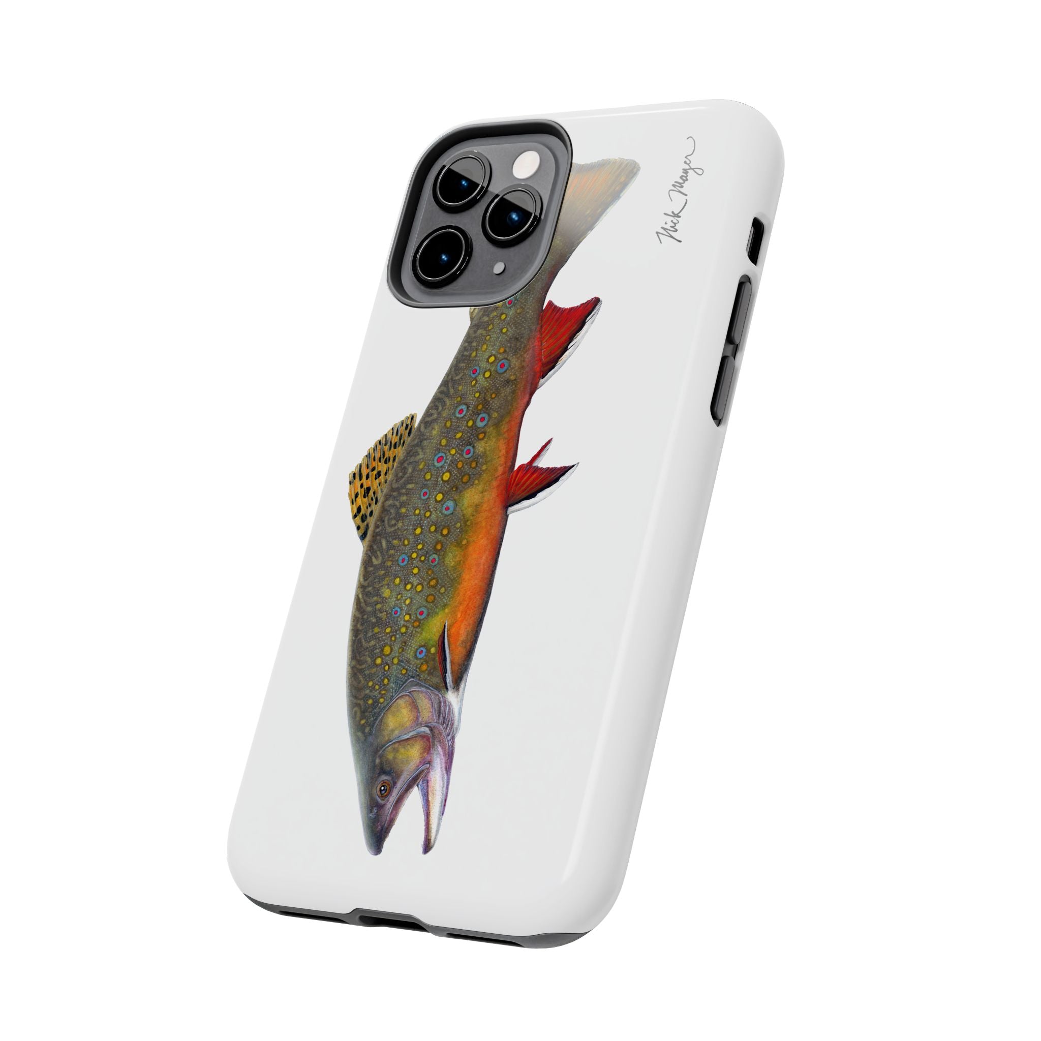 Brook Trout White Phone Case (iPhone)