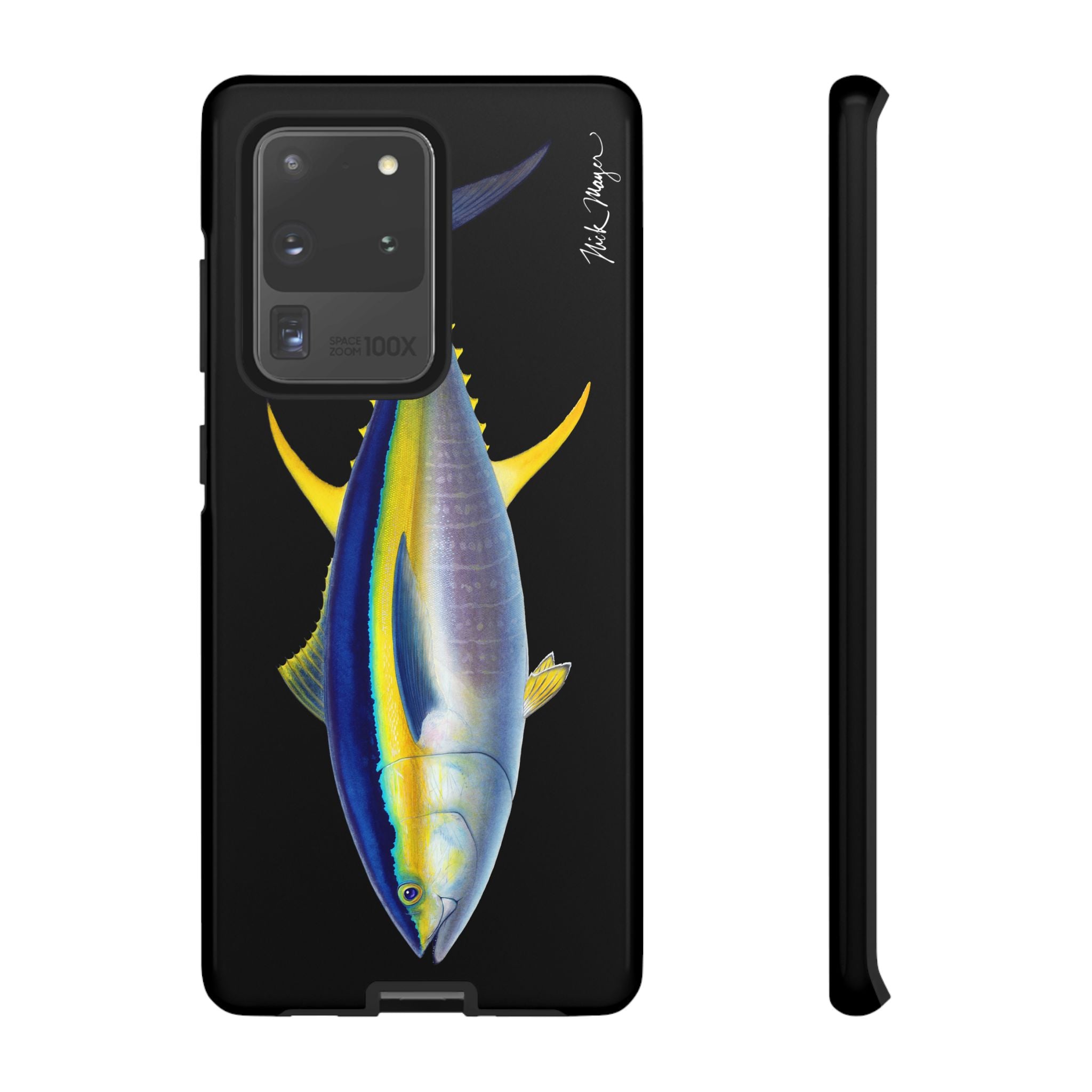 Yellowfin Tuna Black Phone Case (Samsung) Printify