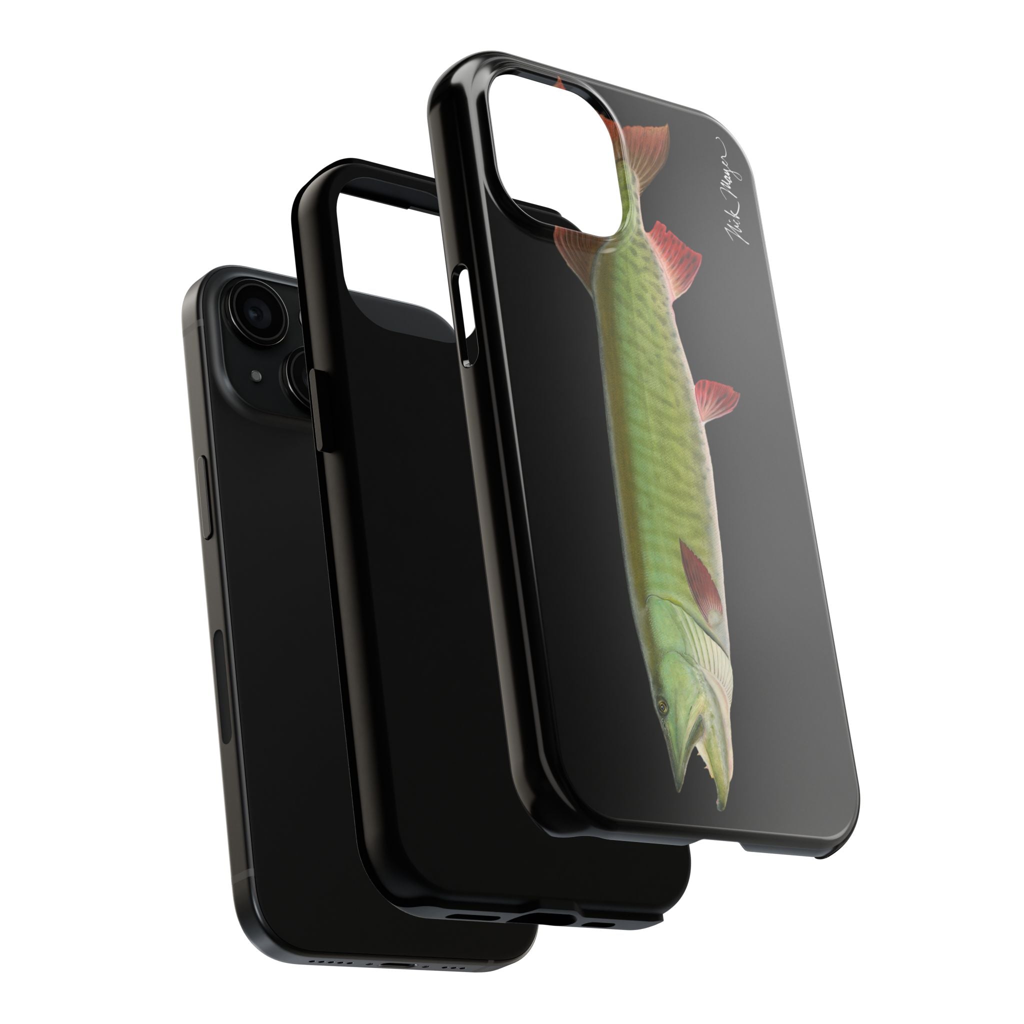 Trophy Muskie Black Phone Case (iPhone)