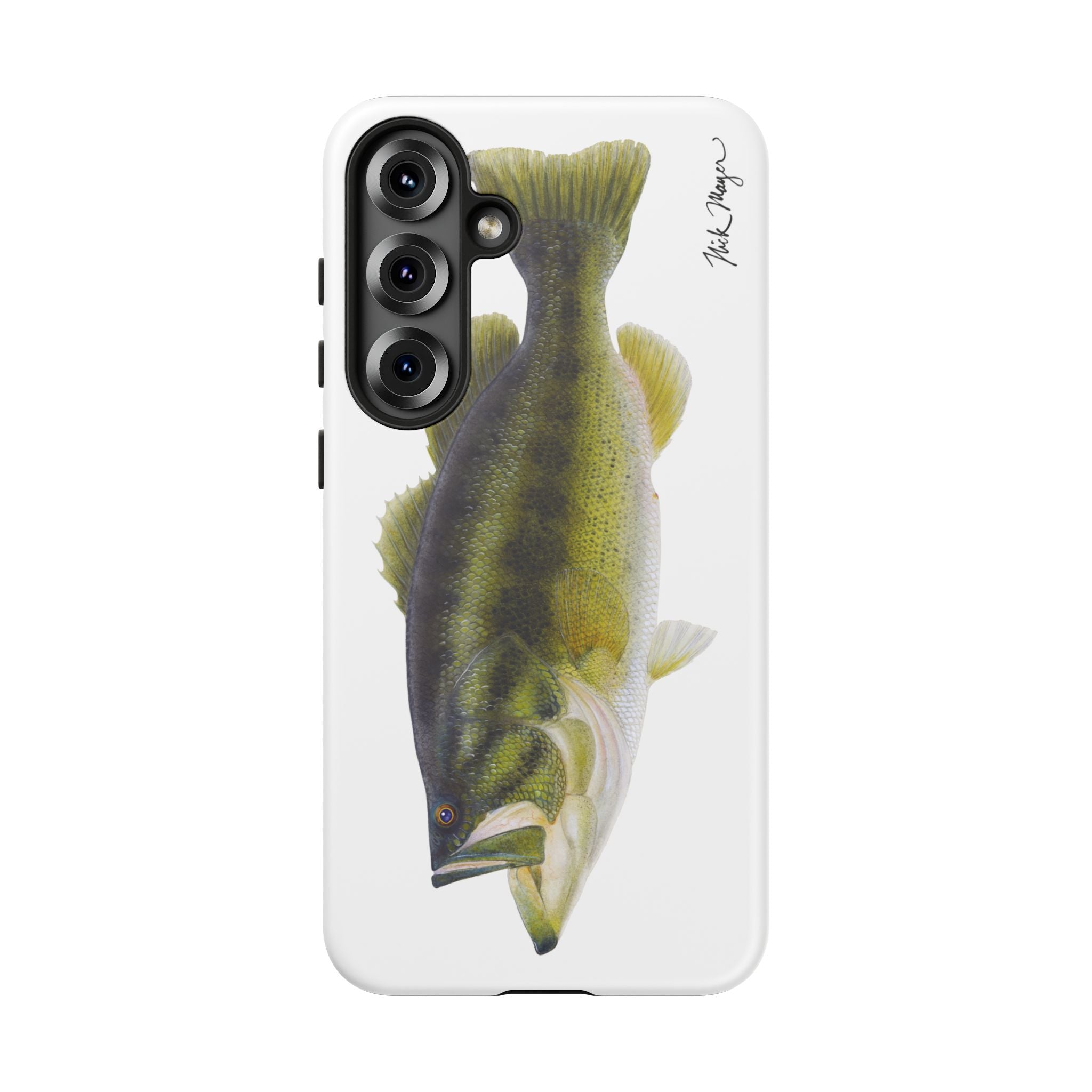 Largemouth Bass White Phone Case (Samsung) Printify
