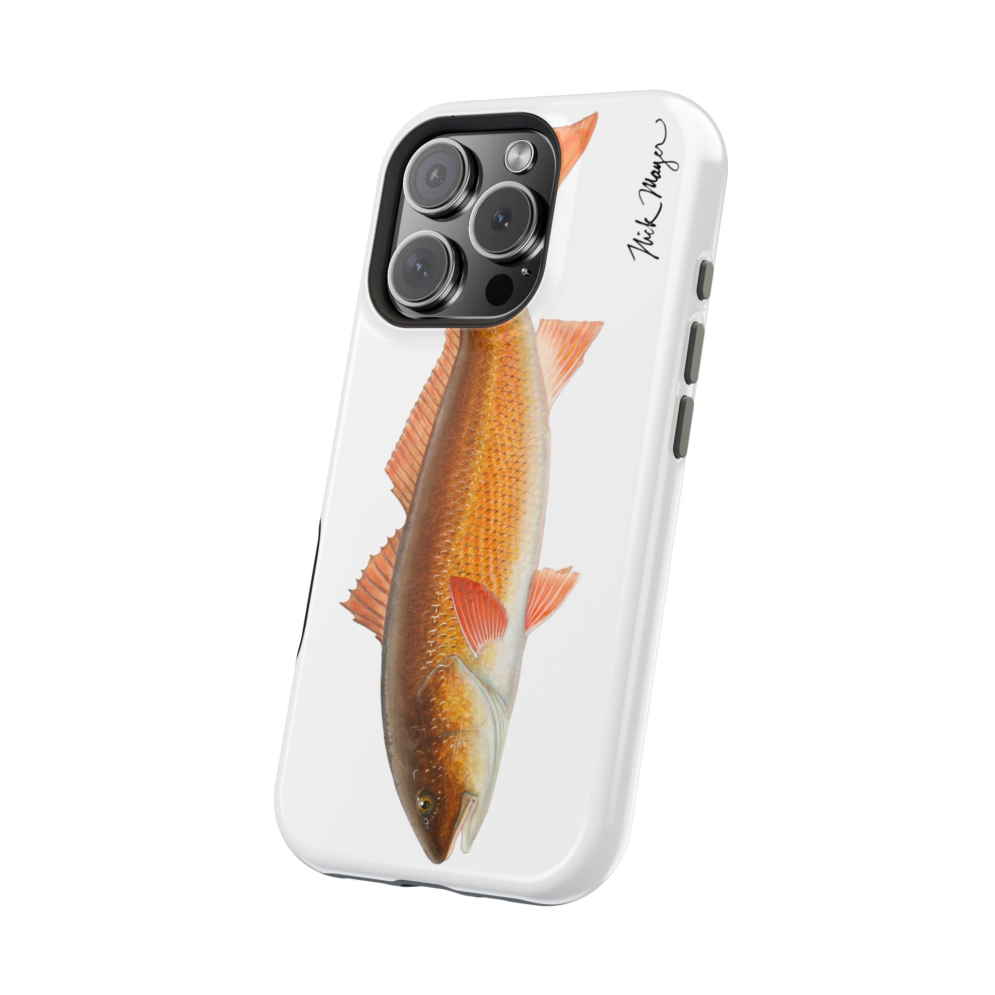 Redfish MagSafe White iPhone Case