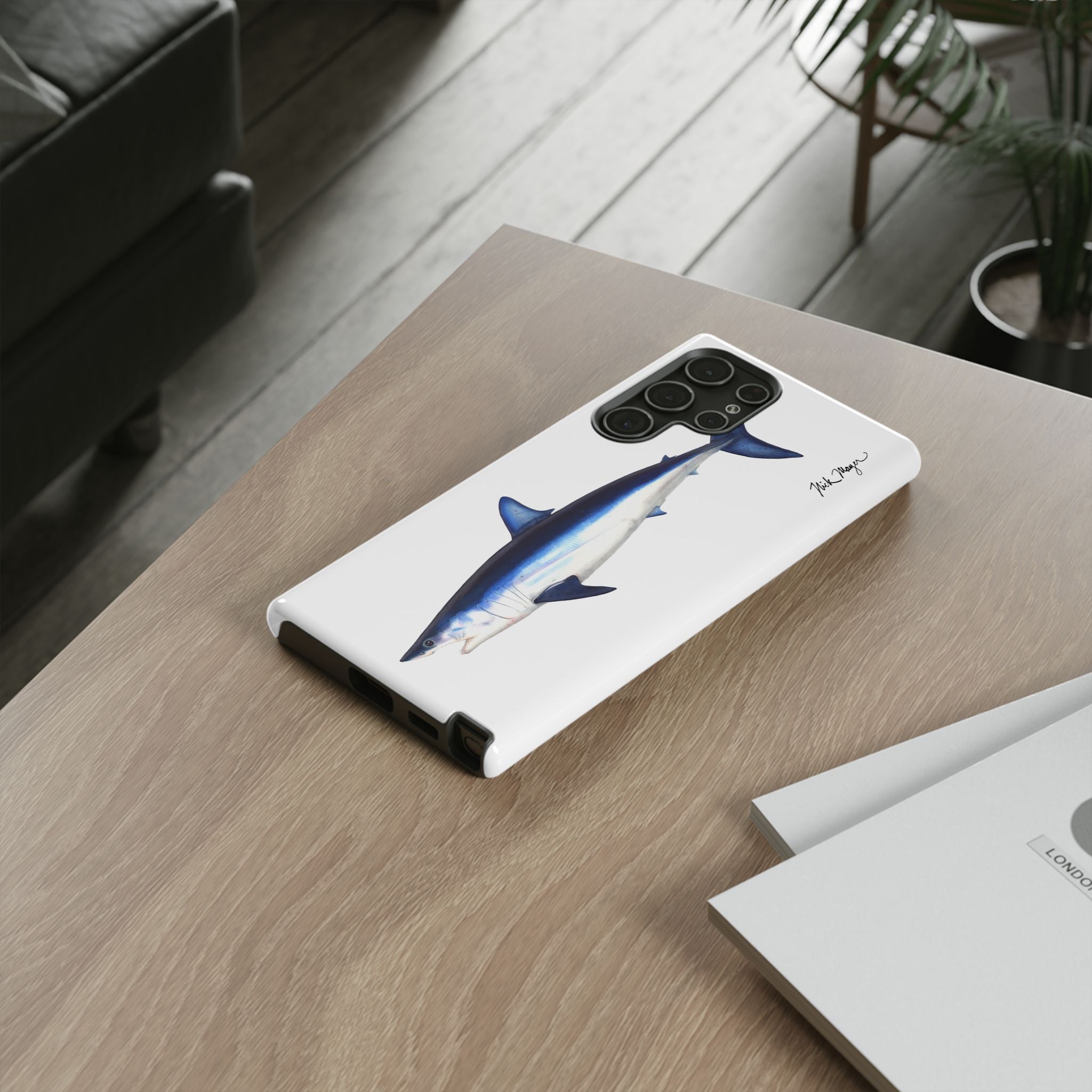 Mako Shark White Phone Case (Samsung)