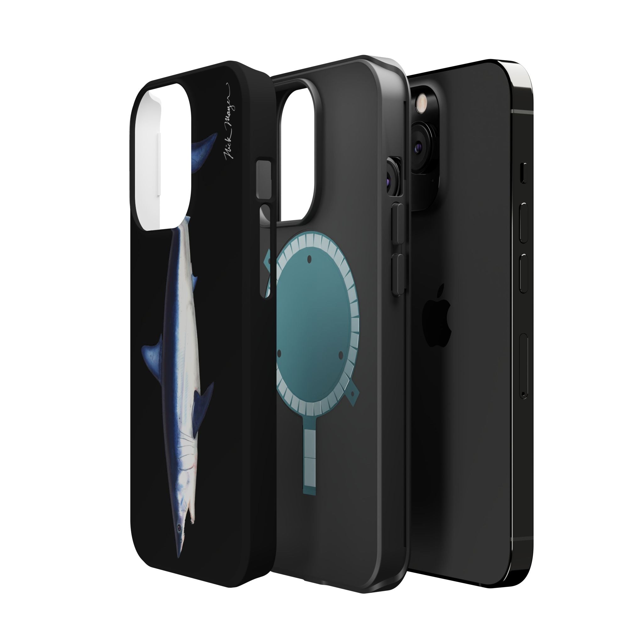 Mako Shark MagSafe Black iPhone Case
