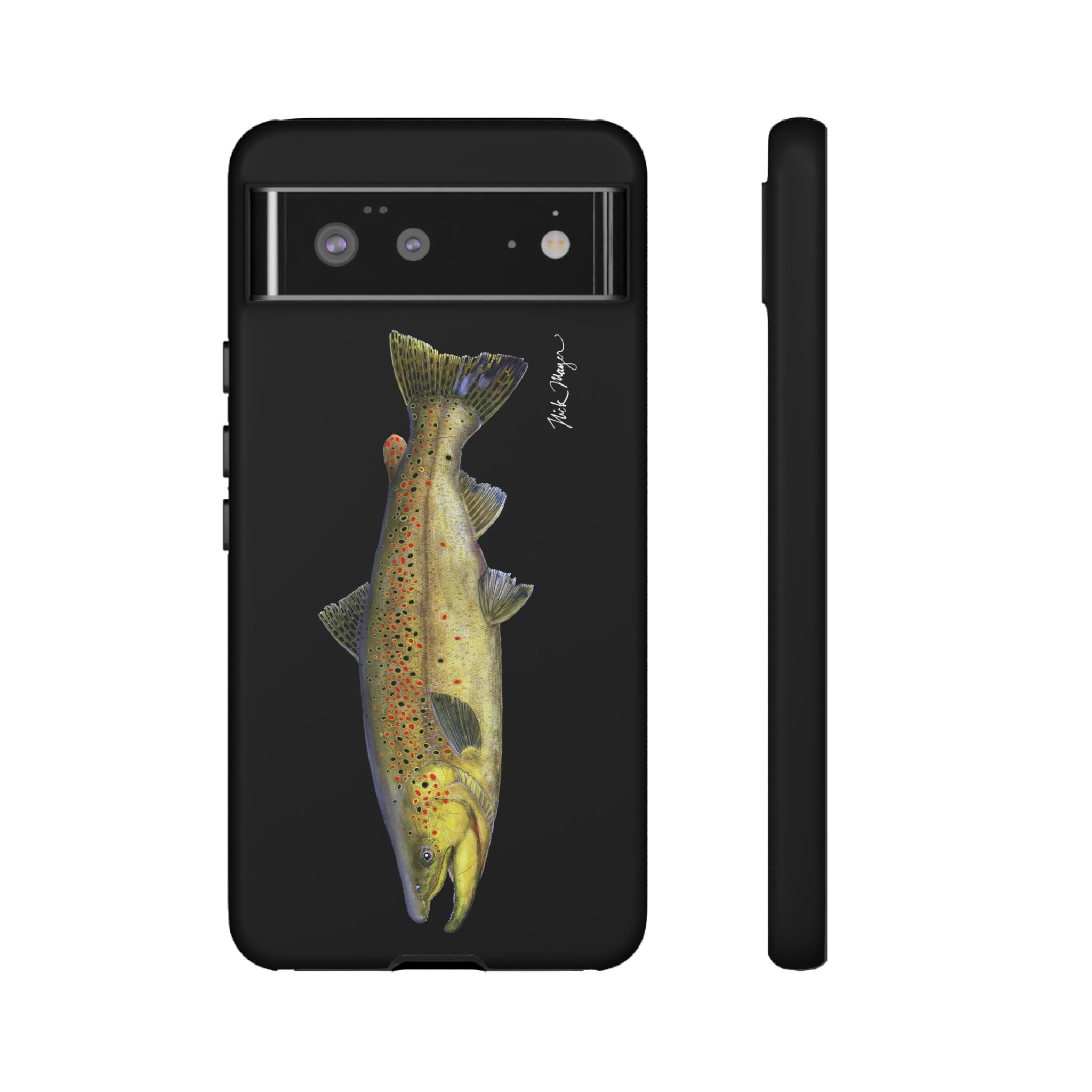 Brown Trout Black Phone Case (Samsung)