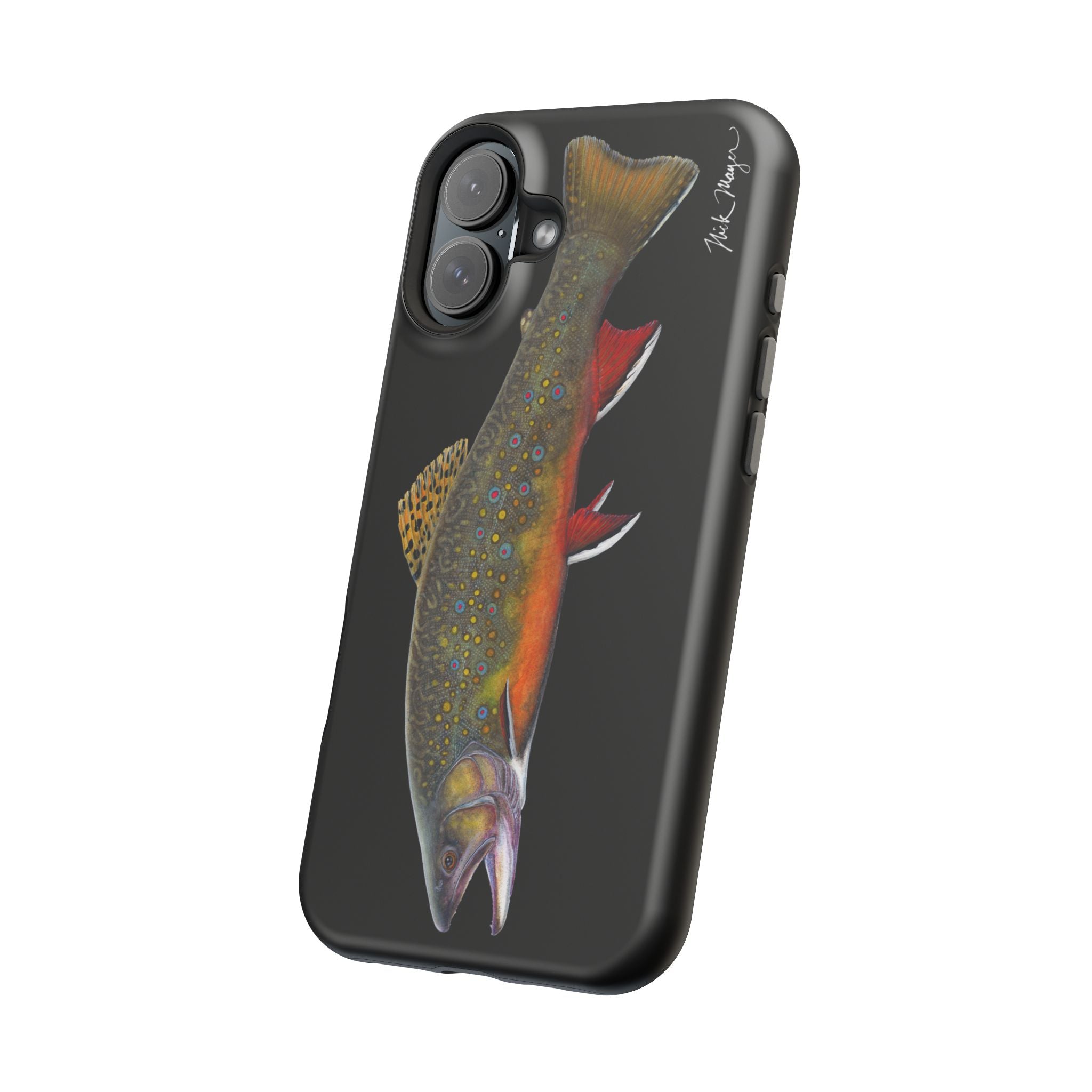 Brook Trout MagSafe Black iPhone Case