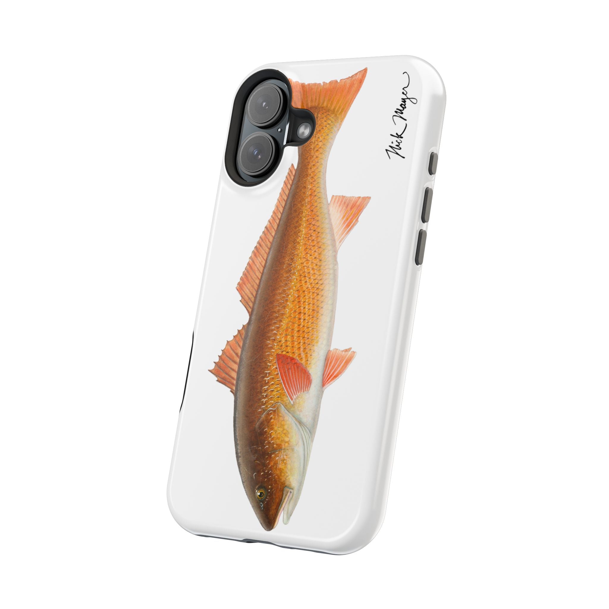 Redfish MagSafe White iPhone Case
