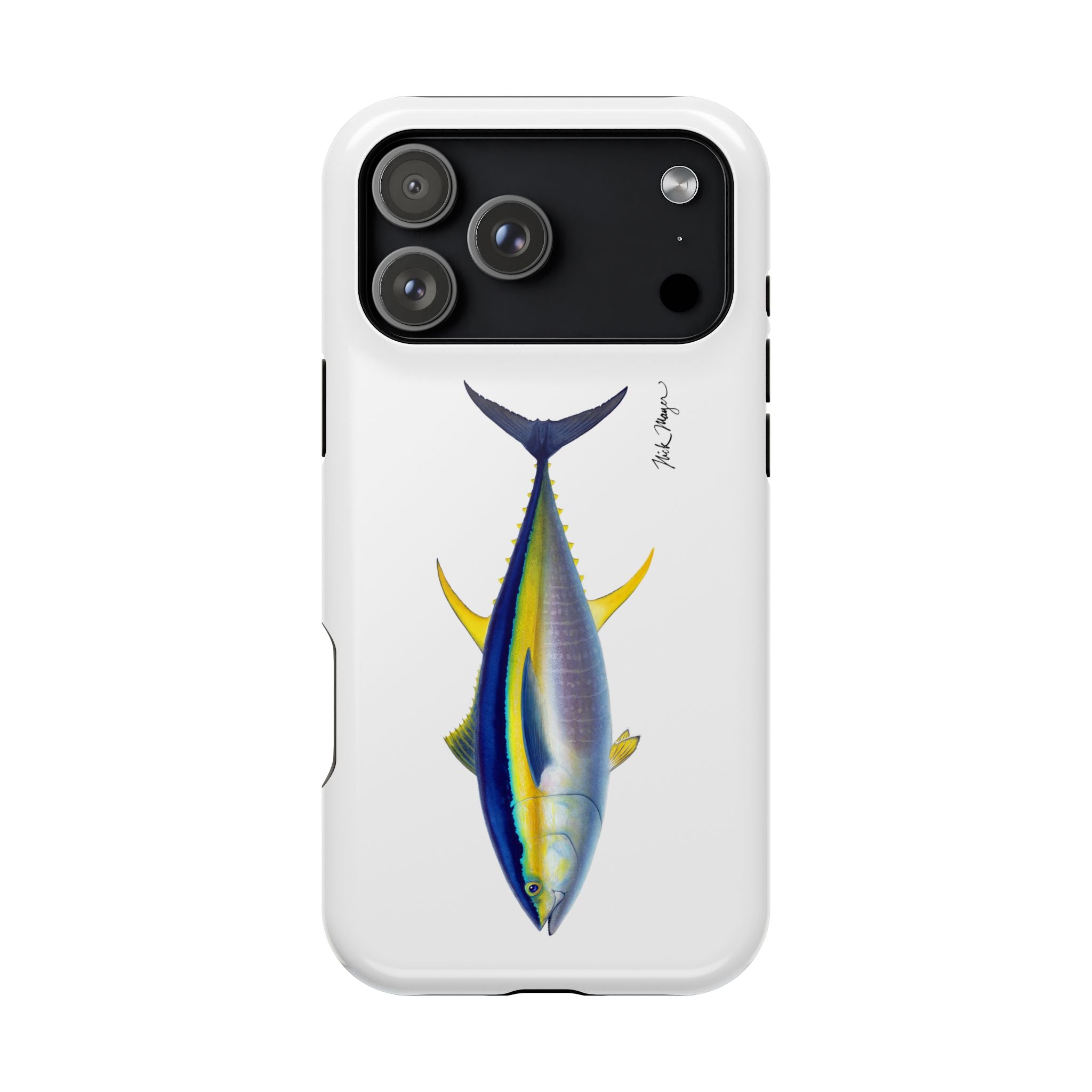 Yellowfin Tuna MagSafe White iPhone Case