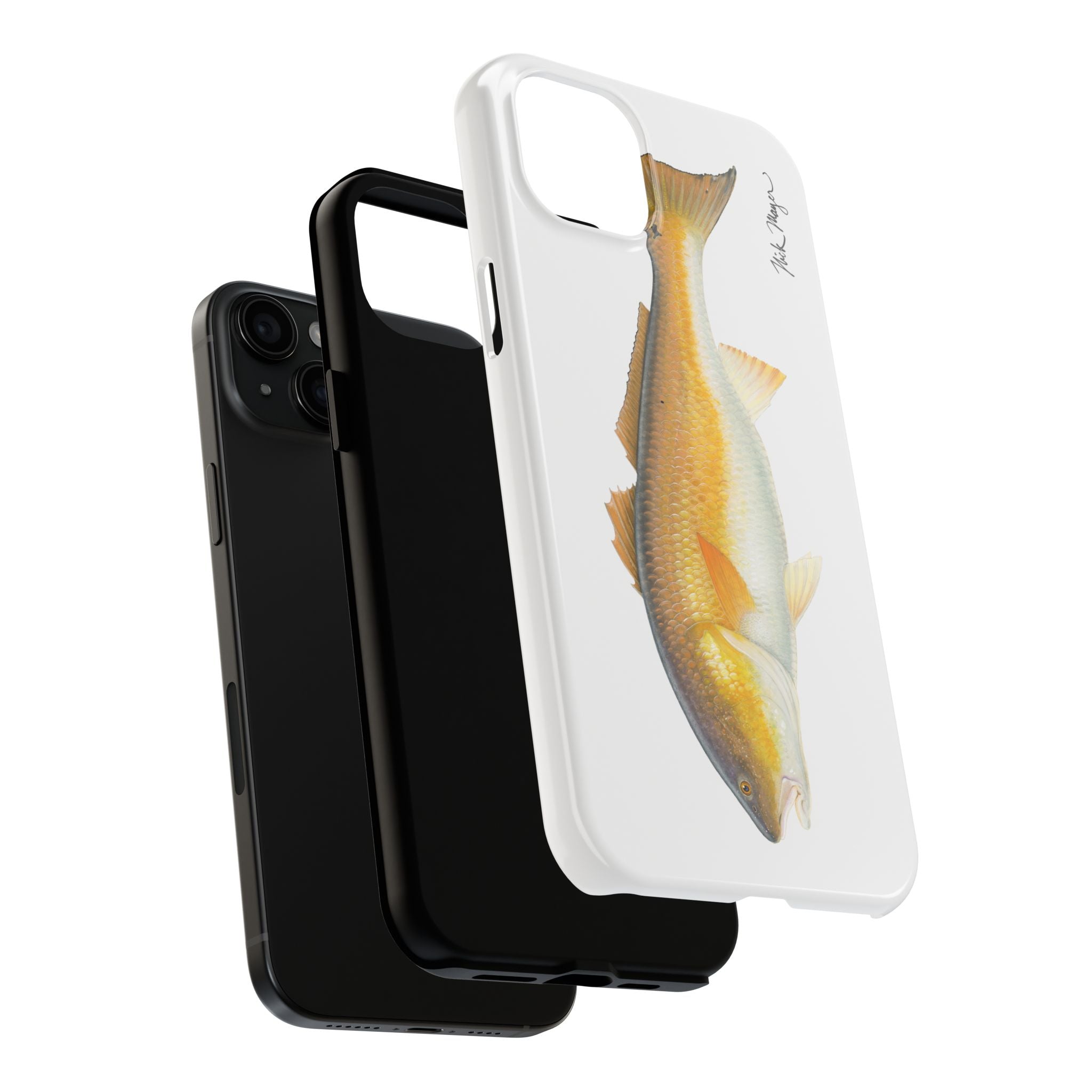 Bull Redfish White Phone Case (iPhone)